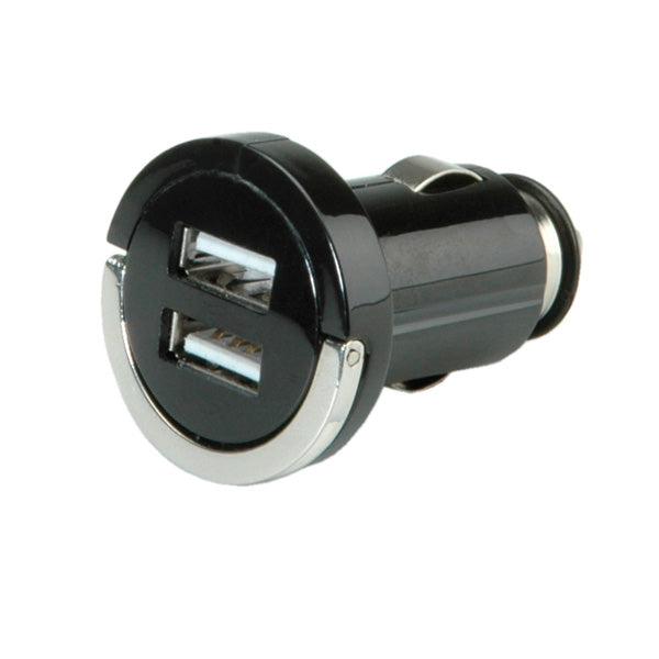 VALUE Auto-Ladegerät 10 W – USB-A×2 – Eingang KFZ-Zigarettenanzünderbuchse, schwarz