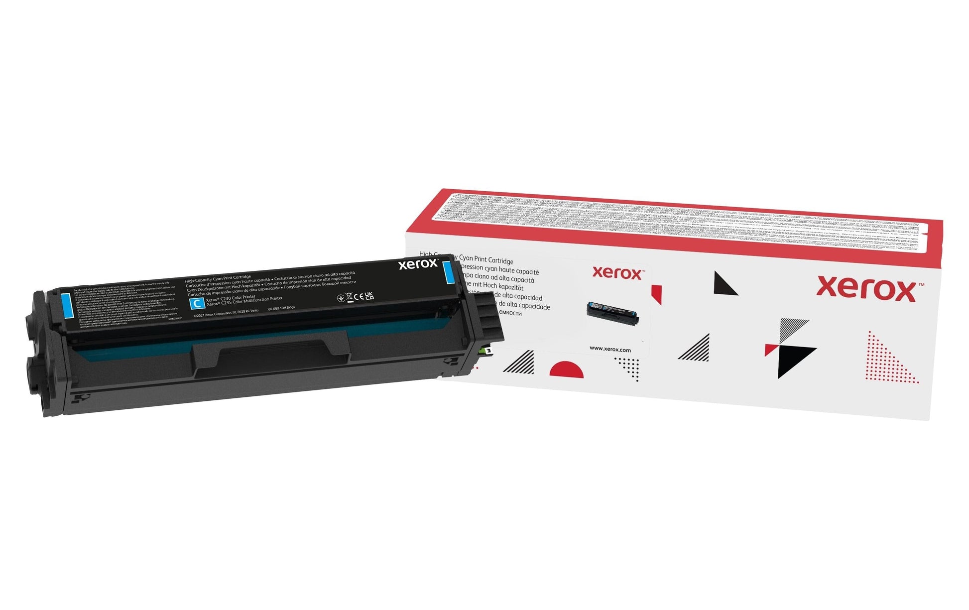 Xerox Toner – cyan, 2500 Seiten – für Farb-Laserdrucker/Multifunktionsgeräte