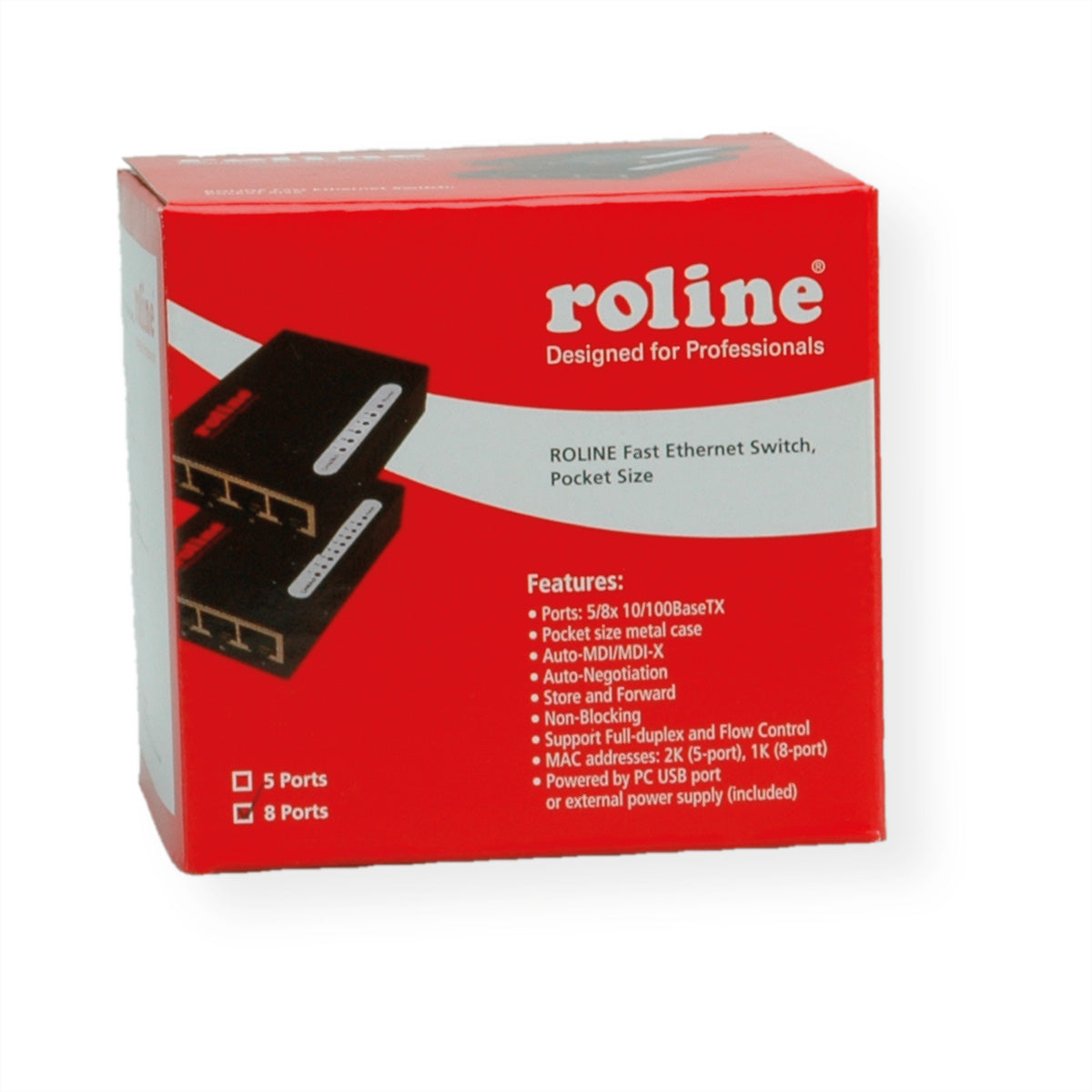 ROLINE Switch – 8×Fast Ethernet