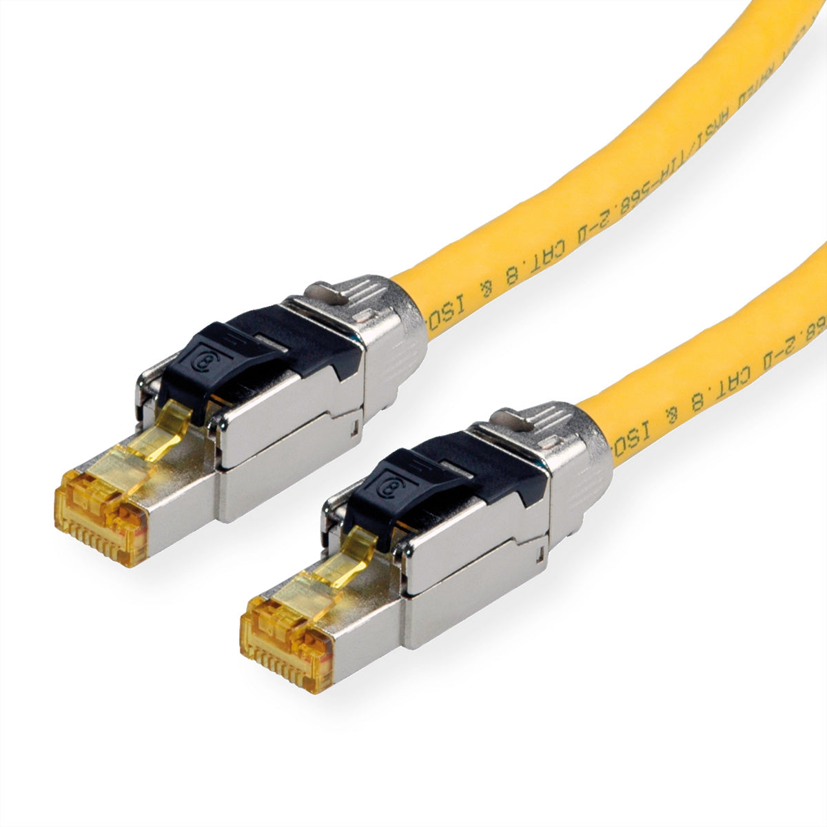 ROLINE Patchkabel – Cat8.1 S/FTP (PiMF), 3 m, gelb, LSOH, RJ-45