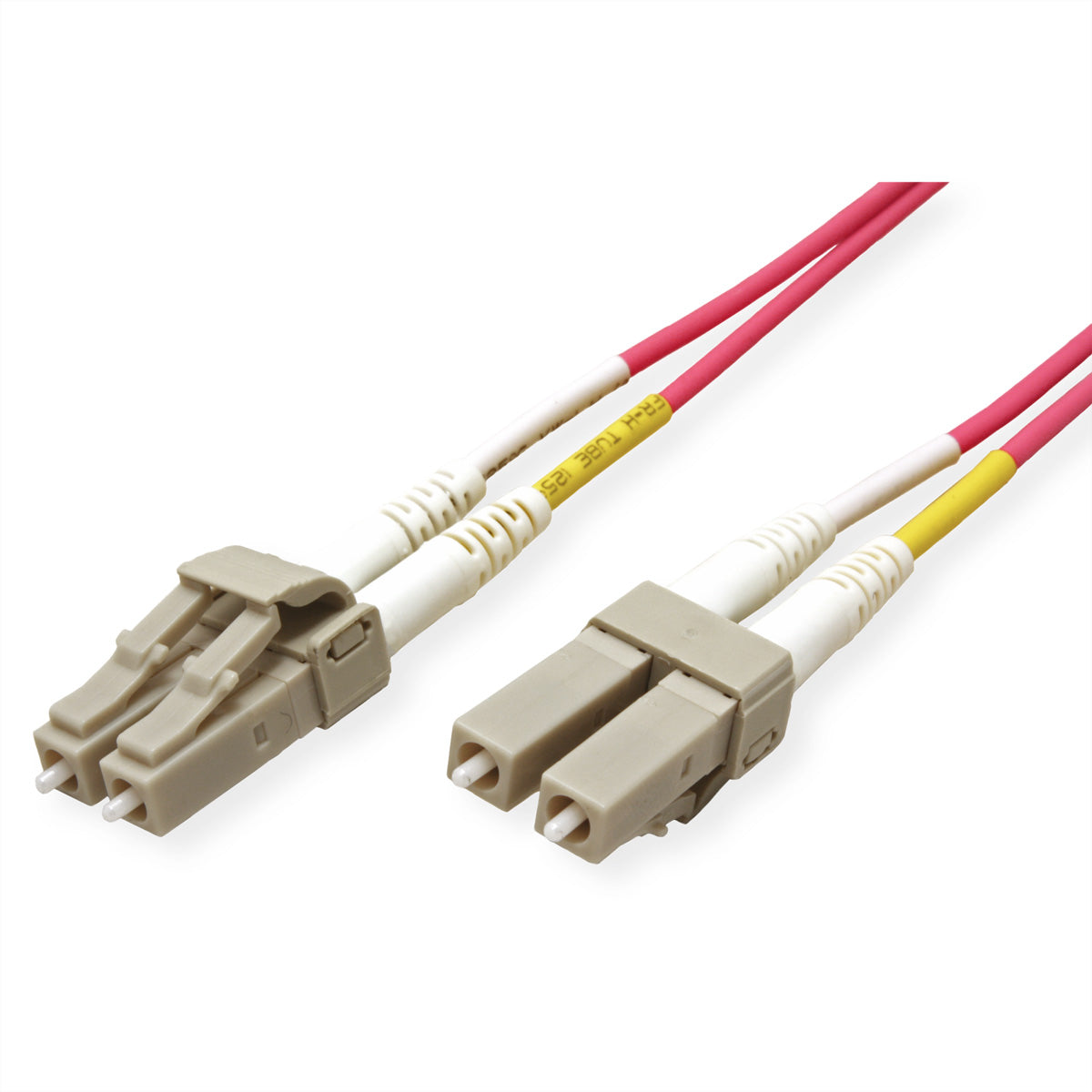 ROLINE LWL-Patchkabel – LC/LC, Multi-Mode 50/125µm OM4, 15 m, violett