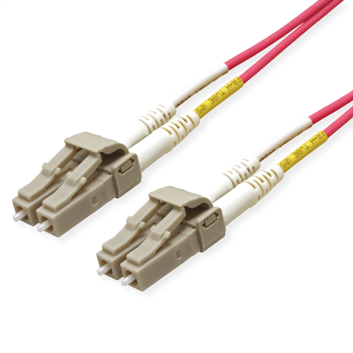 ROLINE LWL-Patchkabel – LC/LC, Multi-Mode 50/125µm OM4, 15 m, violett