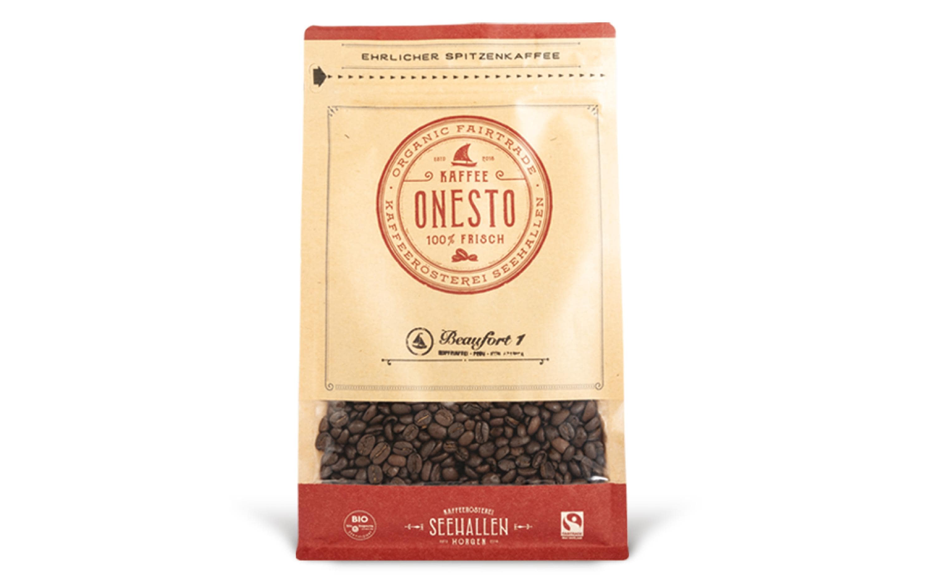 Onesto Kaffeebohnen – Latte Macchiato, entkoffeiniert, Bio, 100% Arabica, Fairtrade, 1 kg