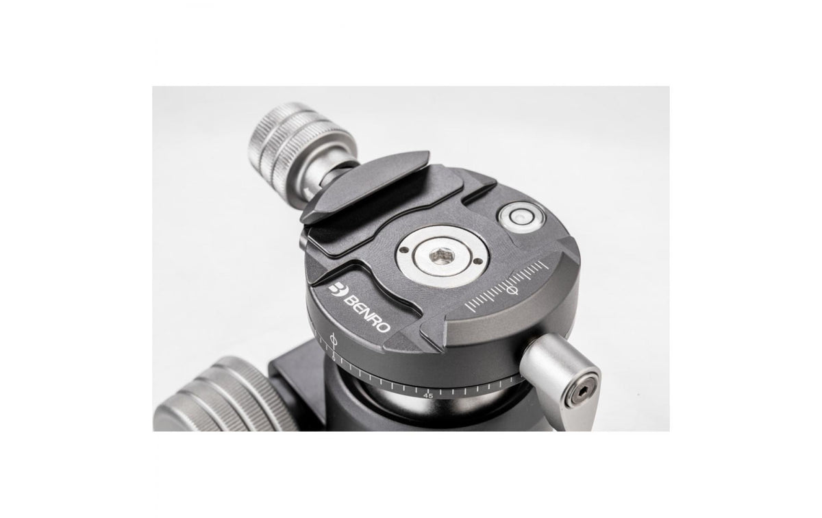 Benro GX35 Kugelkopf – Traglast 35 kg, Kugel Ø 39,9 mm, Stativgewinde 1/4" – Grau/Silber