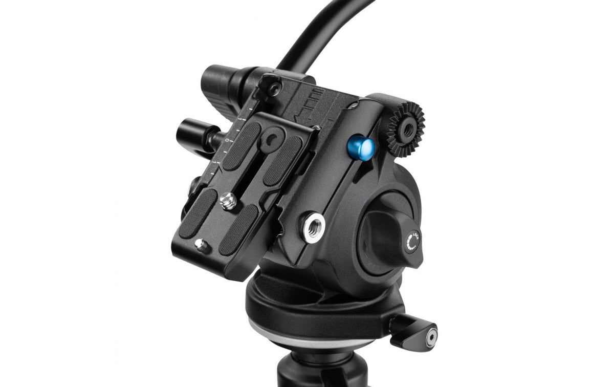 Benro S2PRO Videokopf – Flüssigkeitskopf, Traglast 2,5 kg, Pan 360°, −70–90° Neigung, 1/4″ Stativgewinde