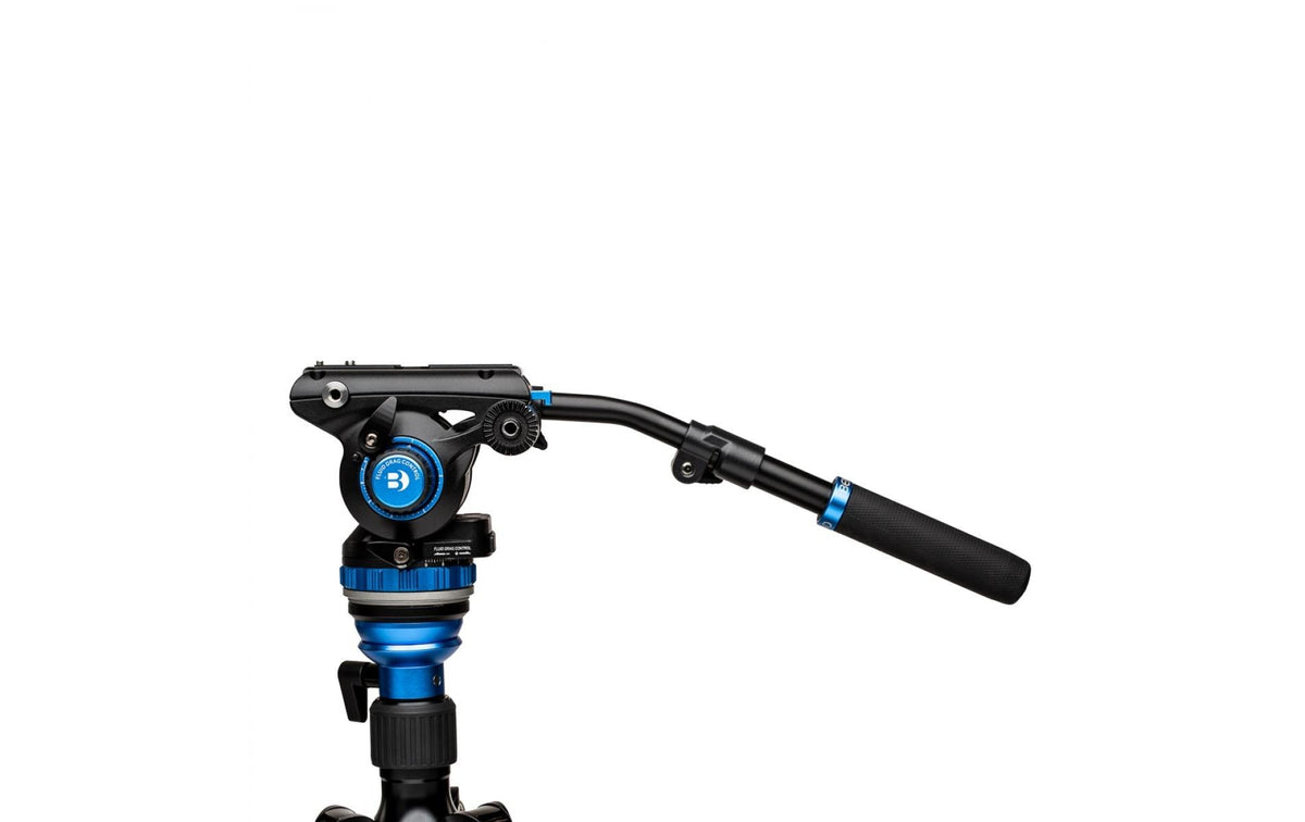 Benro S6PRO Videokopf – Flüssigkeitskopf, Traglast 6 kg – für 1/4" Stativgewinde – Schwarz