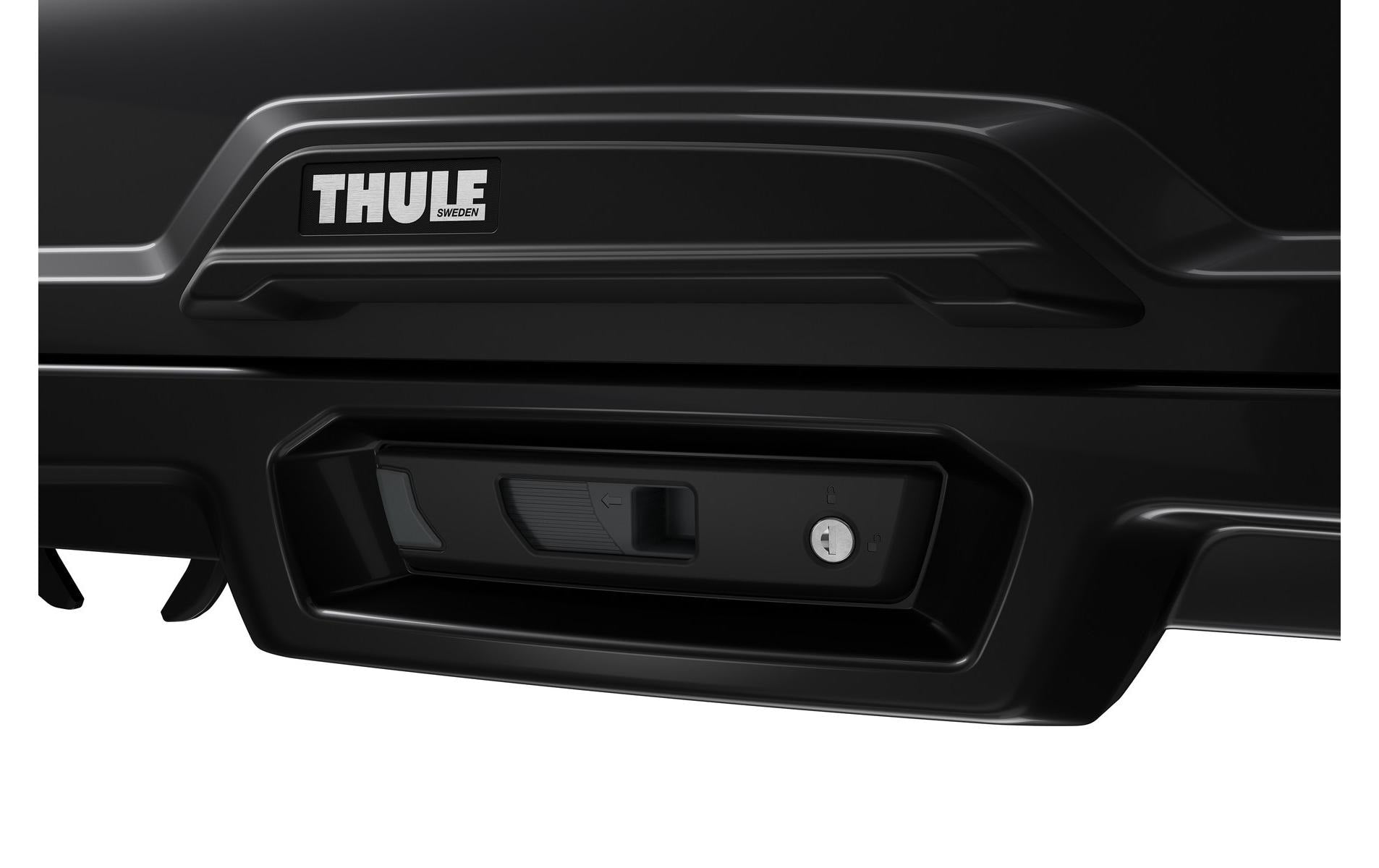 Thule Dachbox Vector M – 360 l, abschliessbar – für WingBar Evo/ProBar Evo/WingBar und andere – schwarz metallic