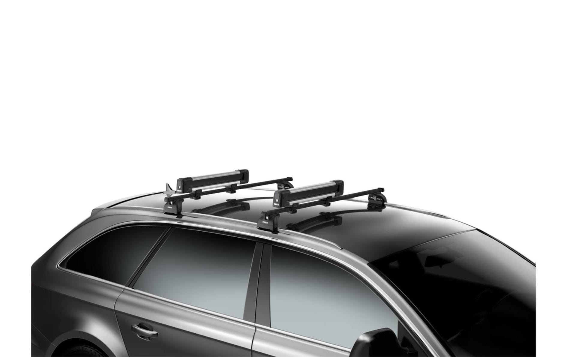 Thule Dachträger-Kit – für Thule SnowPack/SnowPack Extender/DockGlide u. a. – schwarz – 4 Stk.