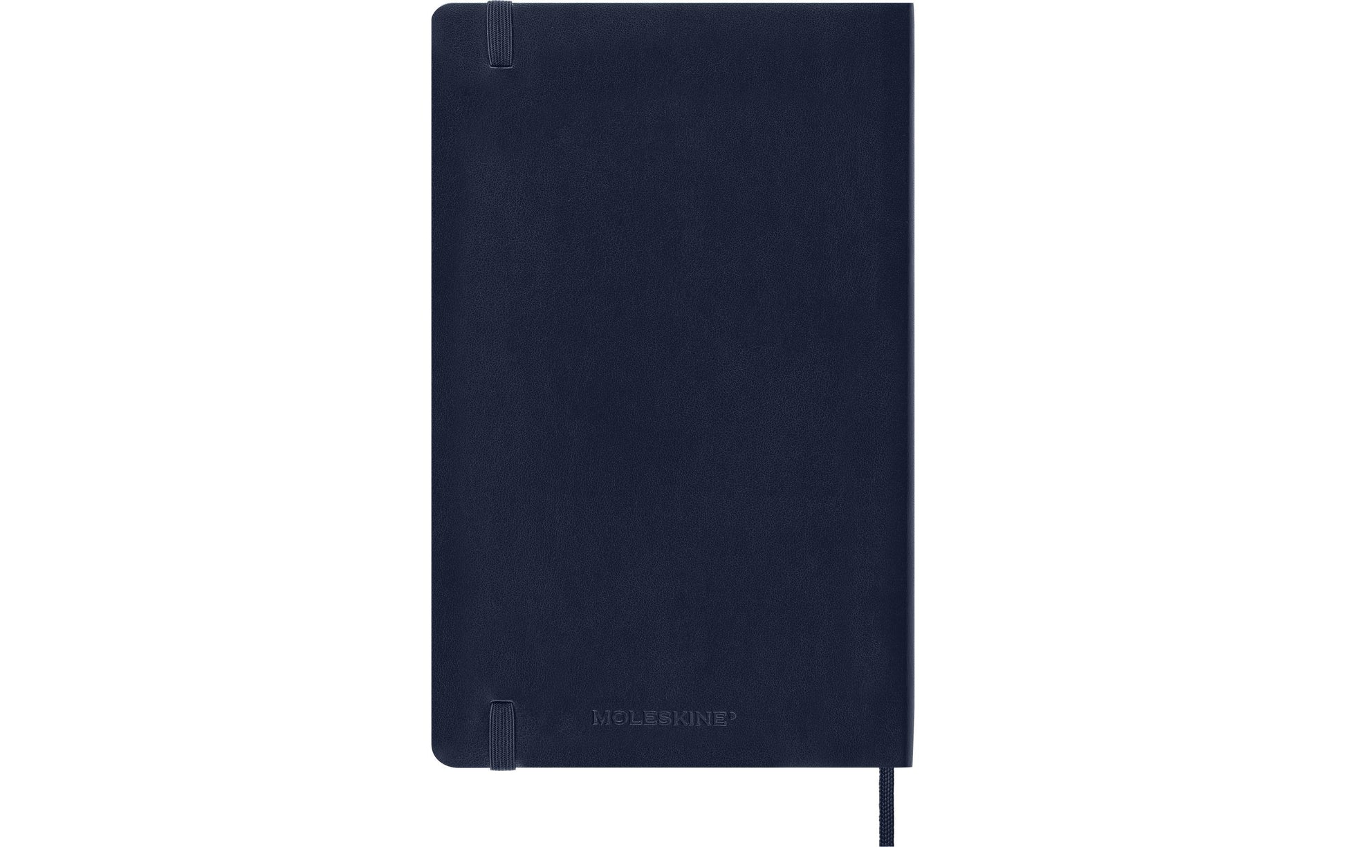 Moleskine Notizbuch A5, liniert, Fadenheftung, Softcover, 192 Seiten, 70 g/m² – Saphirblau