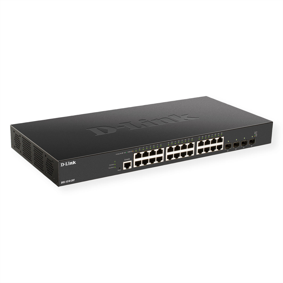 D-Link DXS-1210-28T – Verwalteter L2/L3 Switch – 24× 10G, 4× SFP28, 19", 1U