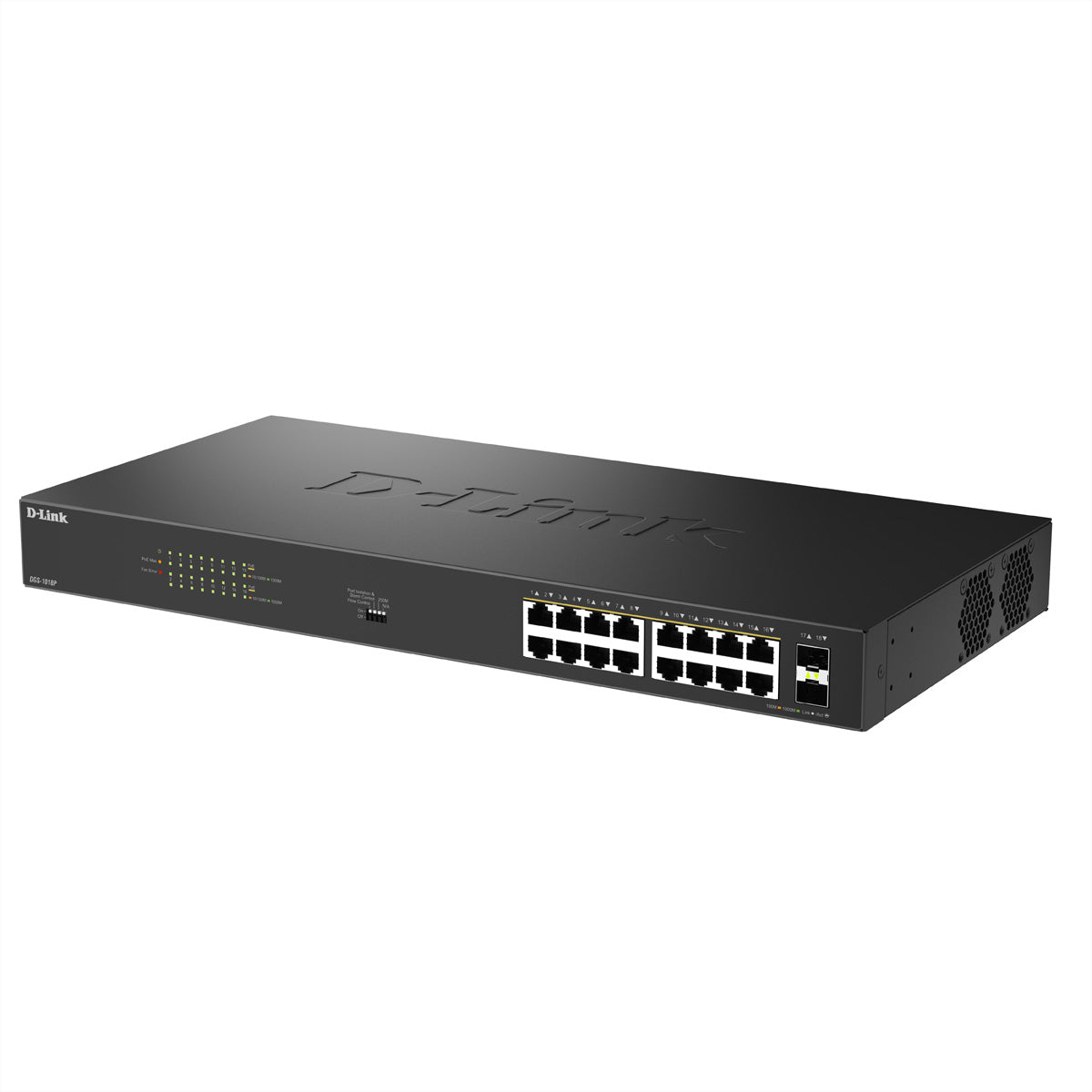 D-Link DGS-1530-28P/E – Managed Switch – 24×GbE, 4×SFP+, L2, PoE+ 370 W, 1U