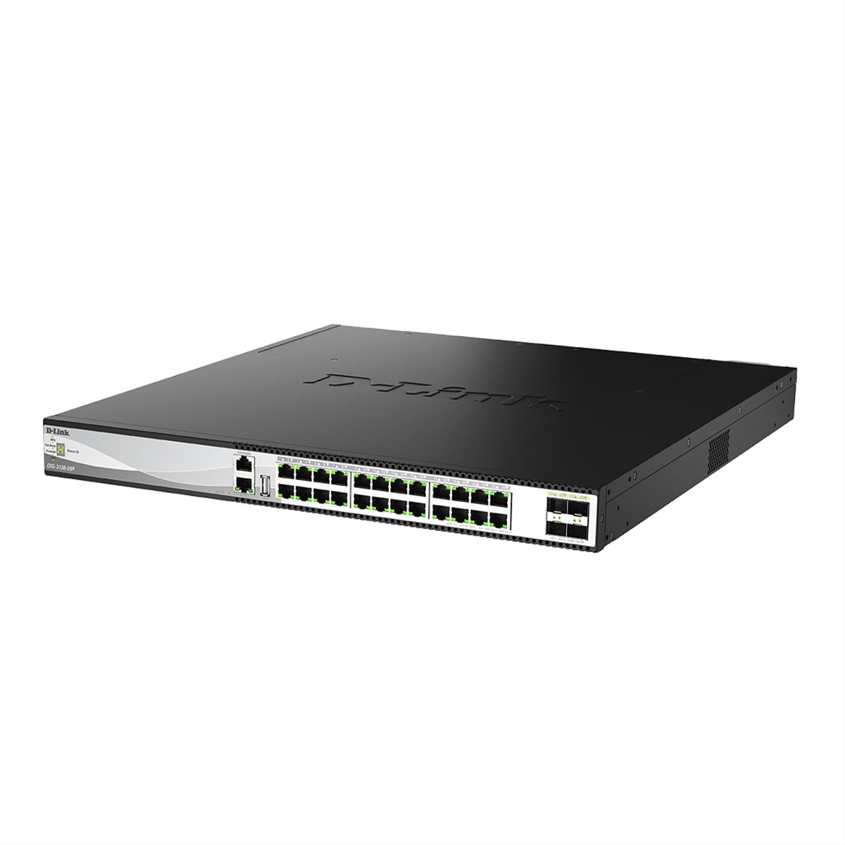 D-Link DXS-3130-28P/E – Managed Switch – 24×10G RJ45, 4×SFP28, L3, PoE++ 790 W, 1U