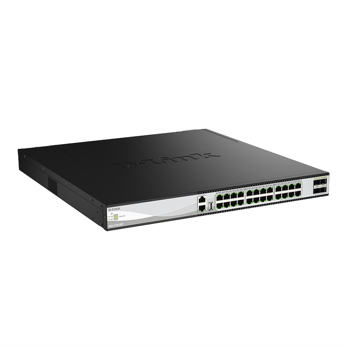 D-Link DXS-3130-28P/E – Managed Switch – 24×10G RJ45, 4×SFP28, L3, PoE++ 790 W, 1U