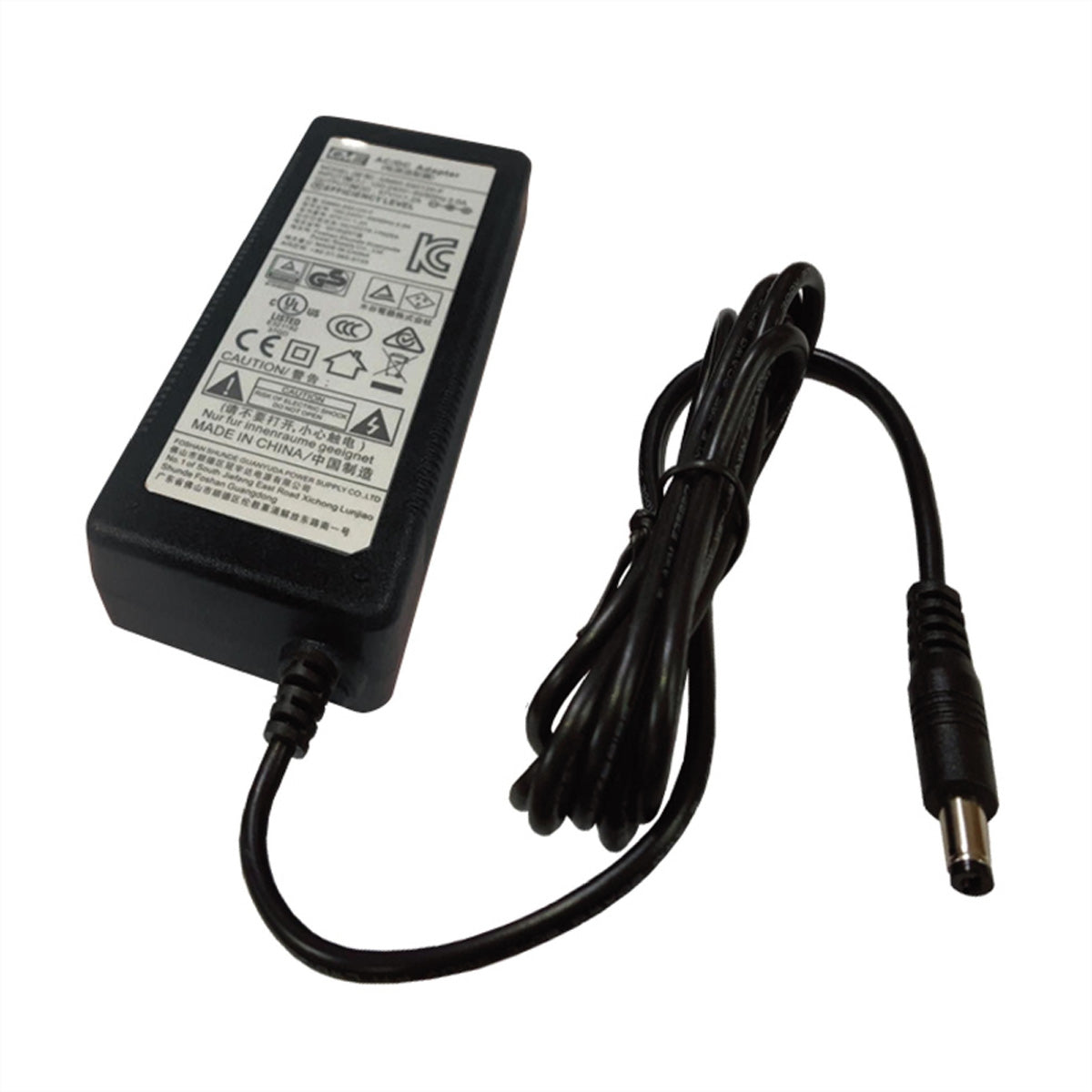Mobotix Steckernetzteil 68,4 W – 57 V DC, 1,2 A – für Mobotix 2wire (Mx‑A‑ETP1A‑2601‑SET) – schwarz