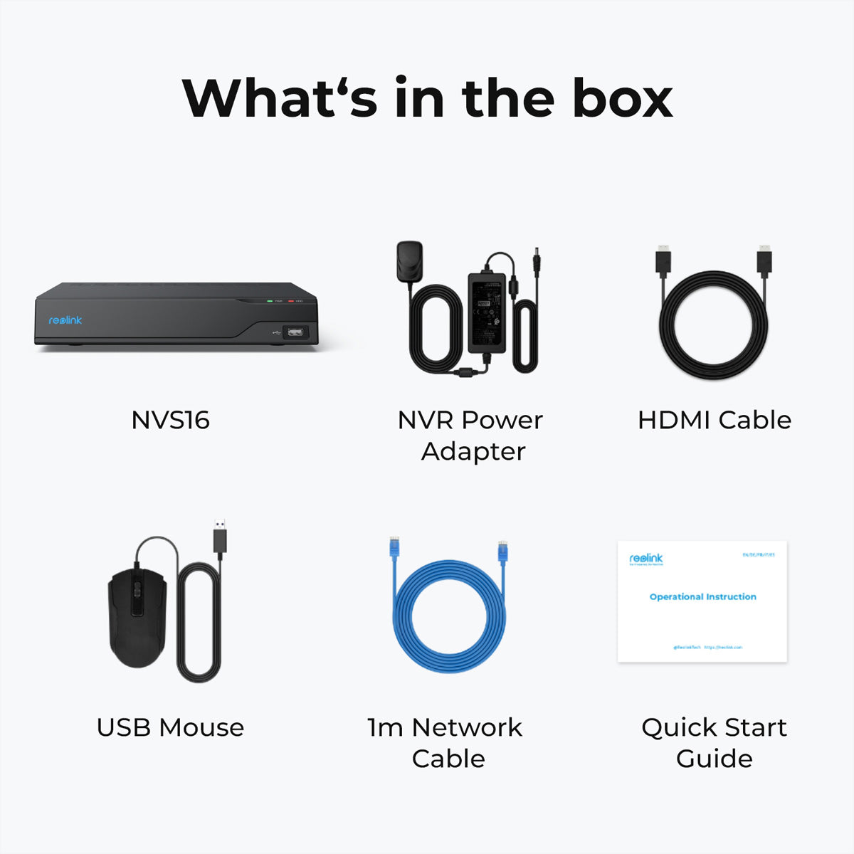 Reolink NVS16 NVR – 16-Kanal – 4K – 16× PoE – 4 TB
