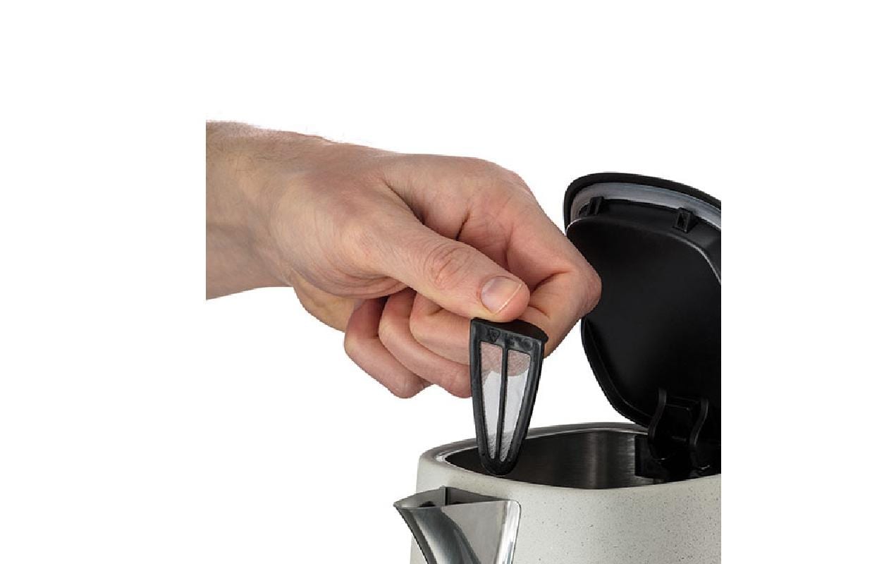 Russell Hobbs Wasserkocher – 1,7 l, Edelstahl, Steingrau, 26960-70