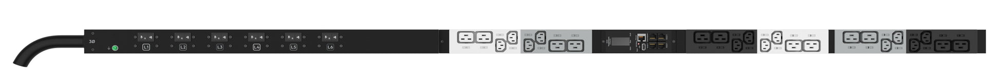 HPE G2MTRD3P17.3KVA/12 PDU 10 kVA – 0U vertikal, dreiphasig – IEC C13×12, IEC C19×12