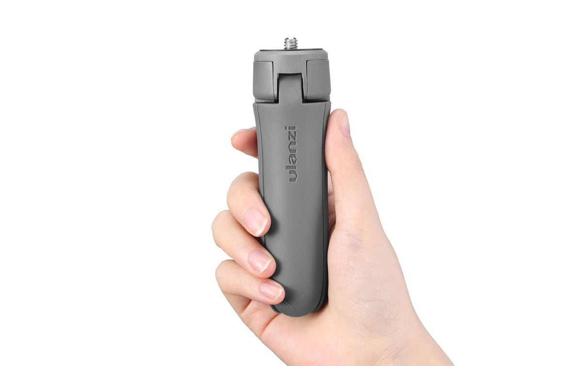 Ulanzi MT-10GR Mini-Stativ – bis 12,2 cm, Traglast 2,5 kg, 1/4" Stativgewinde – für Smartphone/Tablet – Grau