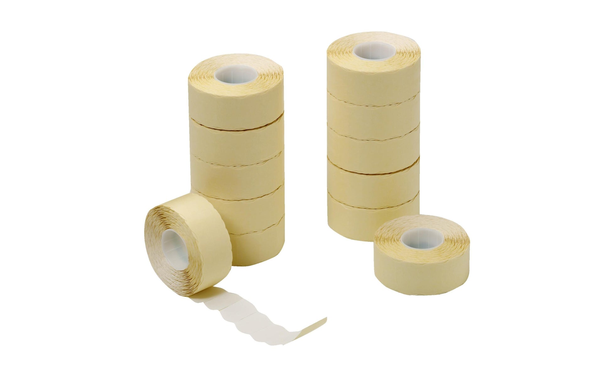 Herlitz Etiketten für Preisauszeichner – 26 × 16 mm, permanent, weiss, Rolle mit 1200 Etiketten