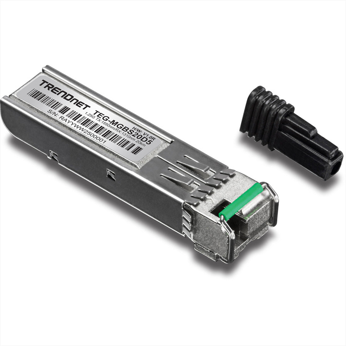 TRENDNET TEG-MGBS20D5 SFP-Transceiver – 1 Gbit/s, Singlemode LC, Tx 1550 / Rx 1310 nm, 20 km, 1000BASE-LX