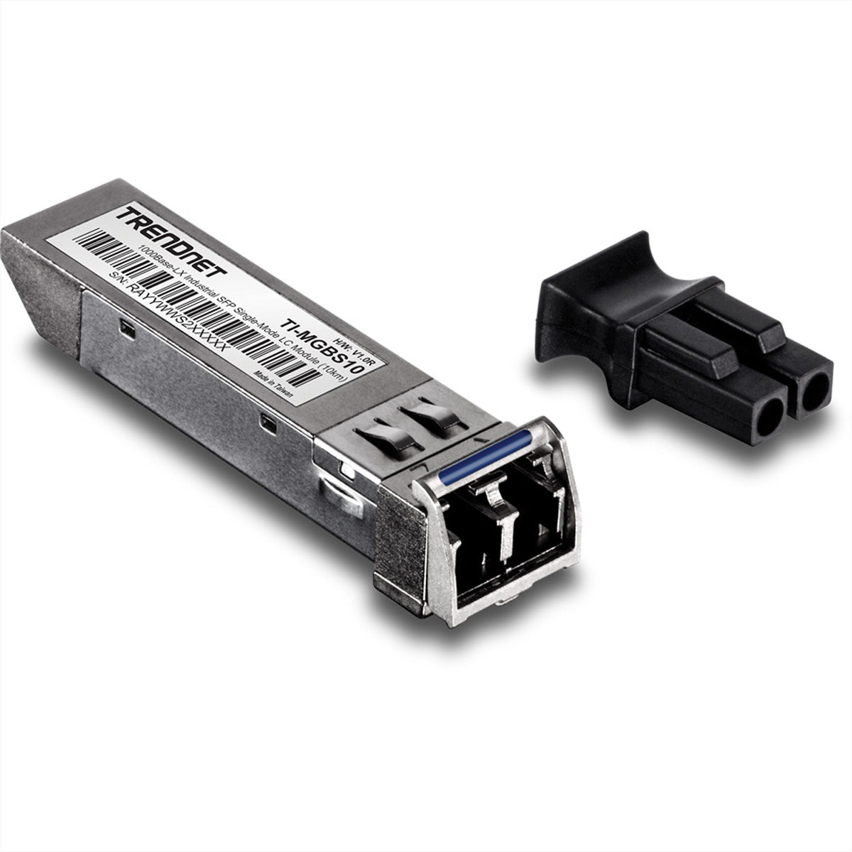 TRENDnet TI-MGBS10 SFP-Transceiver – 1,25 Gbit/s, Single-Mode LC, 1310 nm, 10 km, LX – Grau