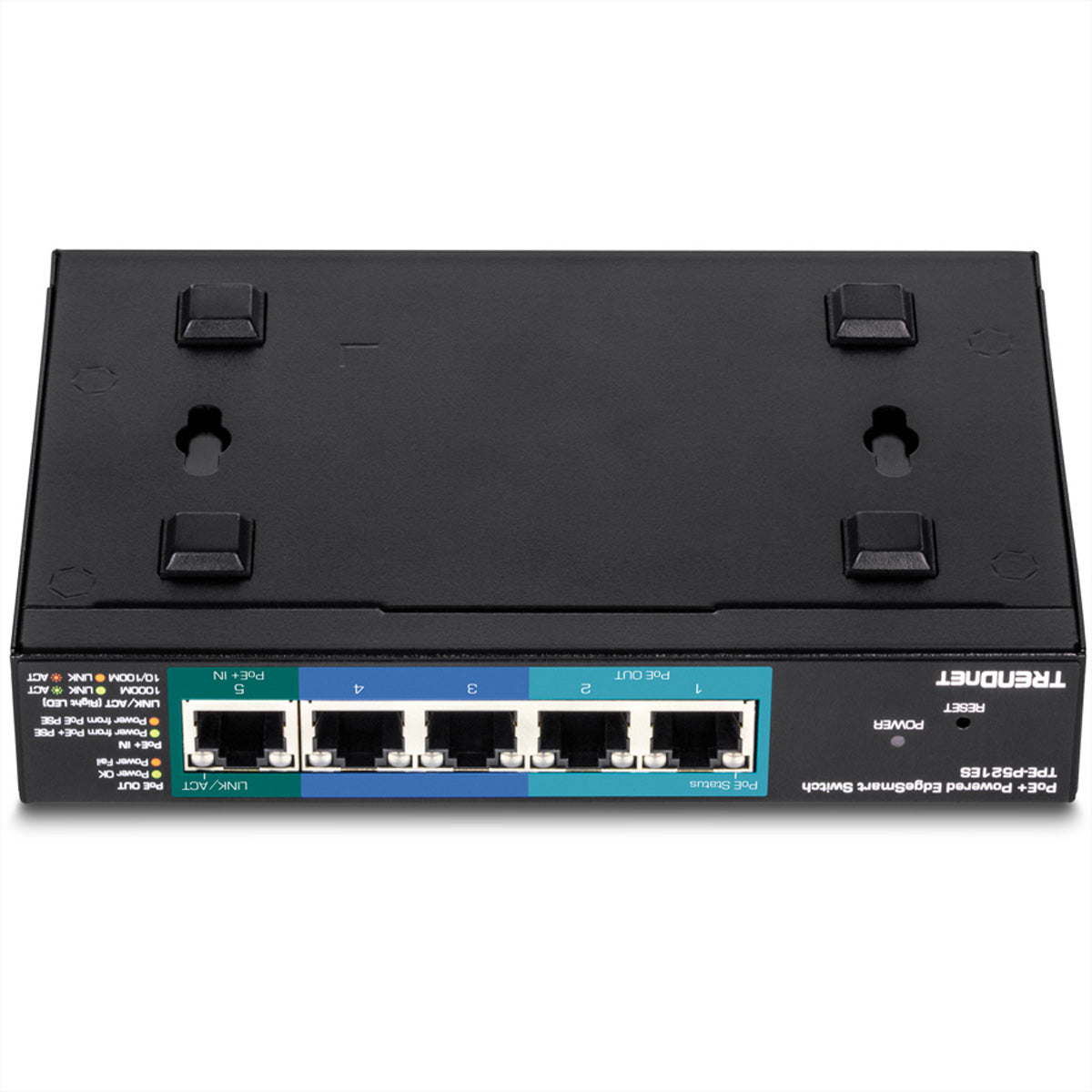 TRENDnet TPE-P521ES – Managed Switch – 5× 1G, PoE+, PoE-Budget 18 W, Desktop