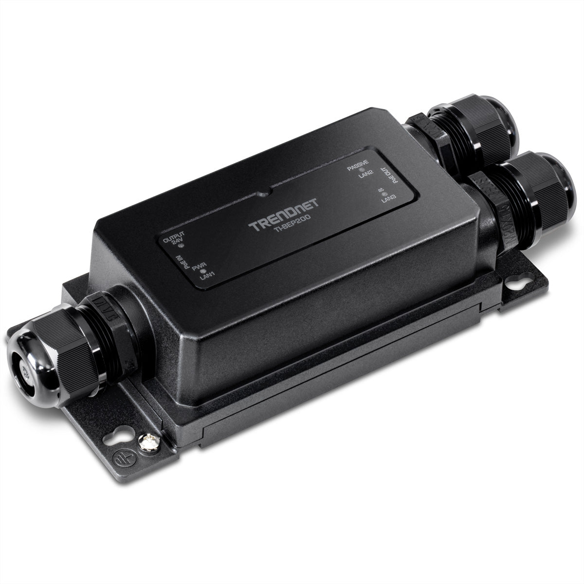 TRENDnet TI-BEP200 – PoE-Extender (Outdoor) – 3× RJ-45 1G, PoE++ (IEEE 802.3bt), PoE-Budget 60 W, IP67