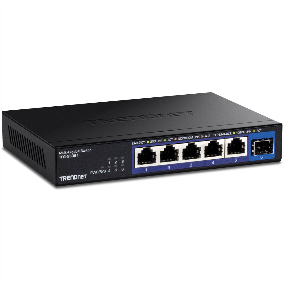 TRENDnet TEG-S5061 – Unmanaged Switch – 5× 2,5G, 1× SFP+, Desktop