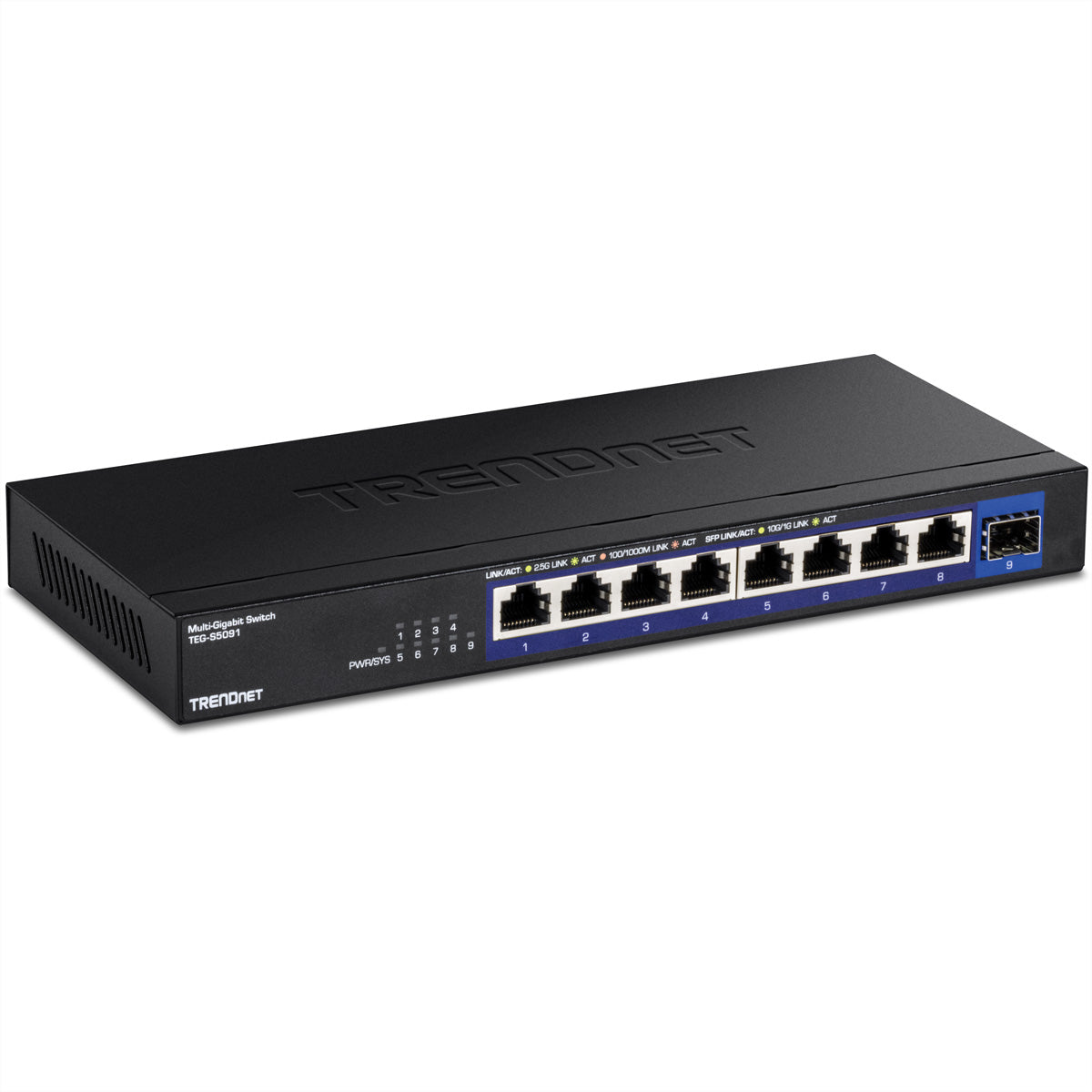 TRENDnet TEG-S5091 – Unmanaged Switch – 8× 2,5G, 1× SFP+
