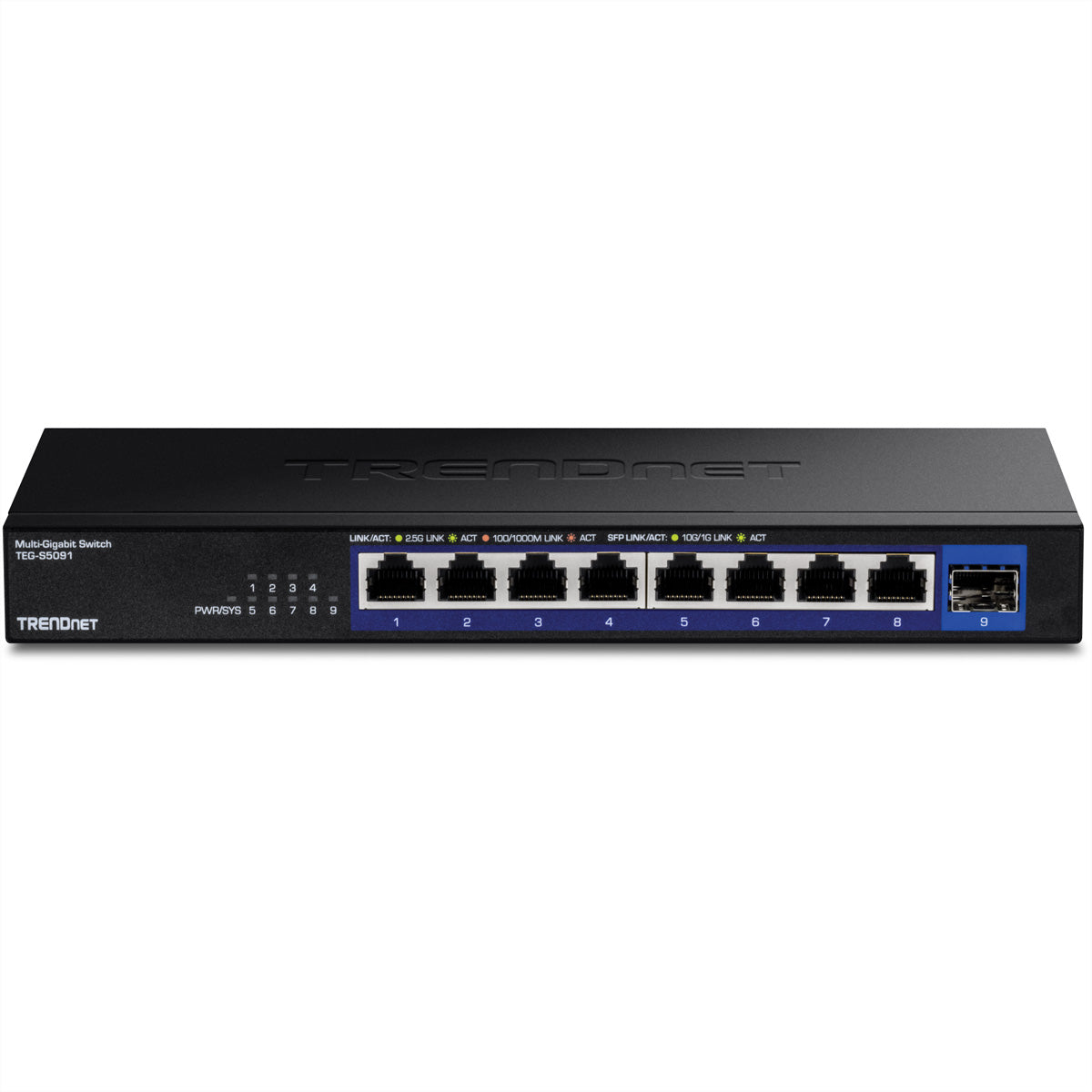 TRENDnet TEG-S5091 – Unmanaged Switch – 8× 2,5G, 1× SFP+