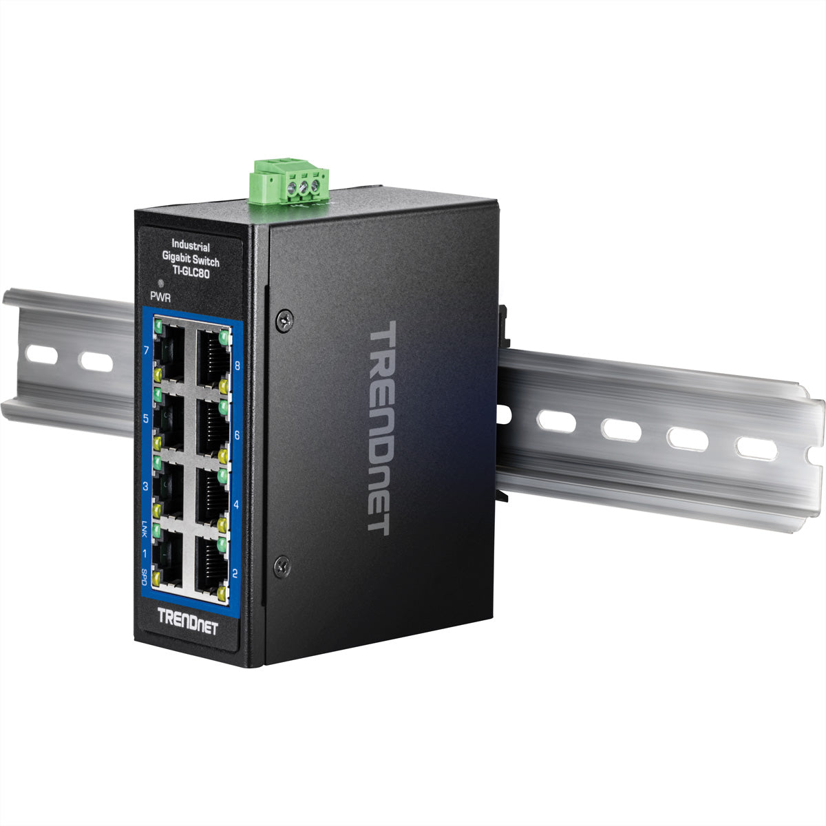 TRENDnet TI-GLC80 – Unmanaged Switch – 8× 1G, DIN-Rail