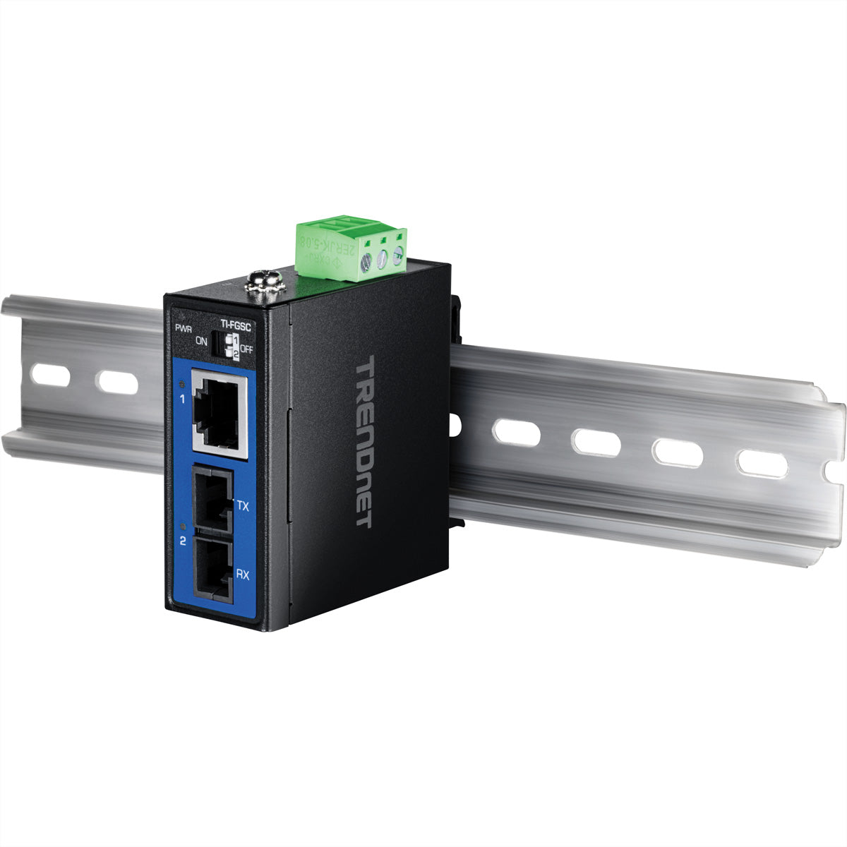 TRENDnet TI-FGSC Medienkonverter SC zu RJ-45 – Gigabit, 1000BASE-LX 1310 nm, Multimode, bis 1 km