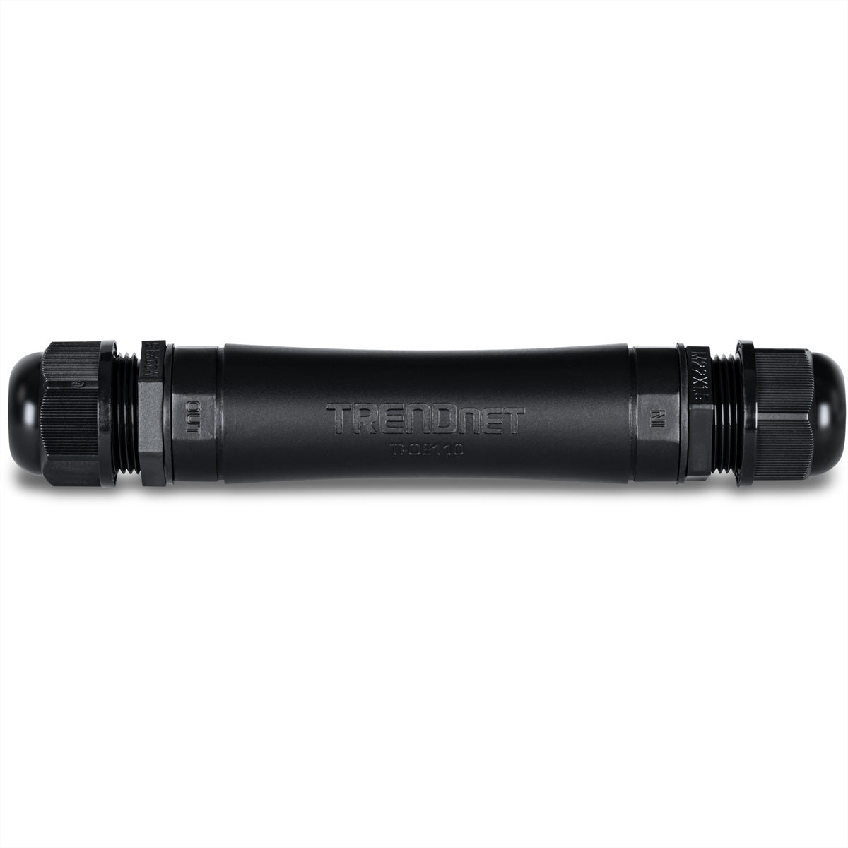 TRENDnet TI-OE110 PoE-Extender – 10/100/1000 Mbit/s, 2× RJ-45, PoE+ (IEEE 802.3at), IP67, -40 bis 75 °C