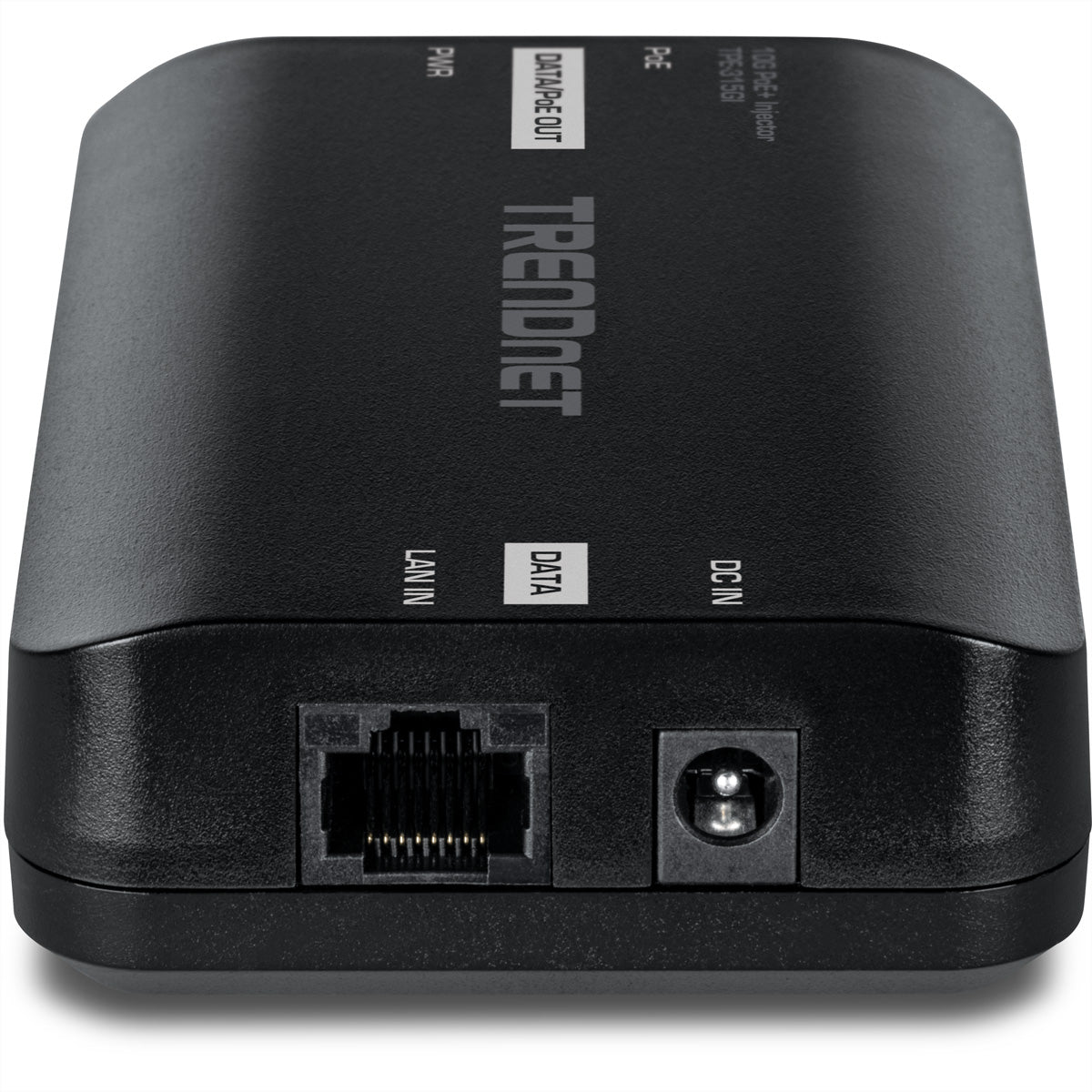 TRENDnet TPE-315GI PoE-Injektor – 10 Gbit/s, PoE+ 30 W, 1× RJ-45 – Schwarz