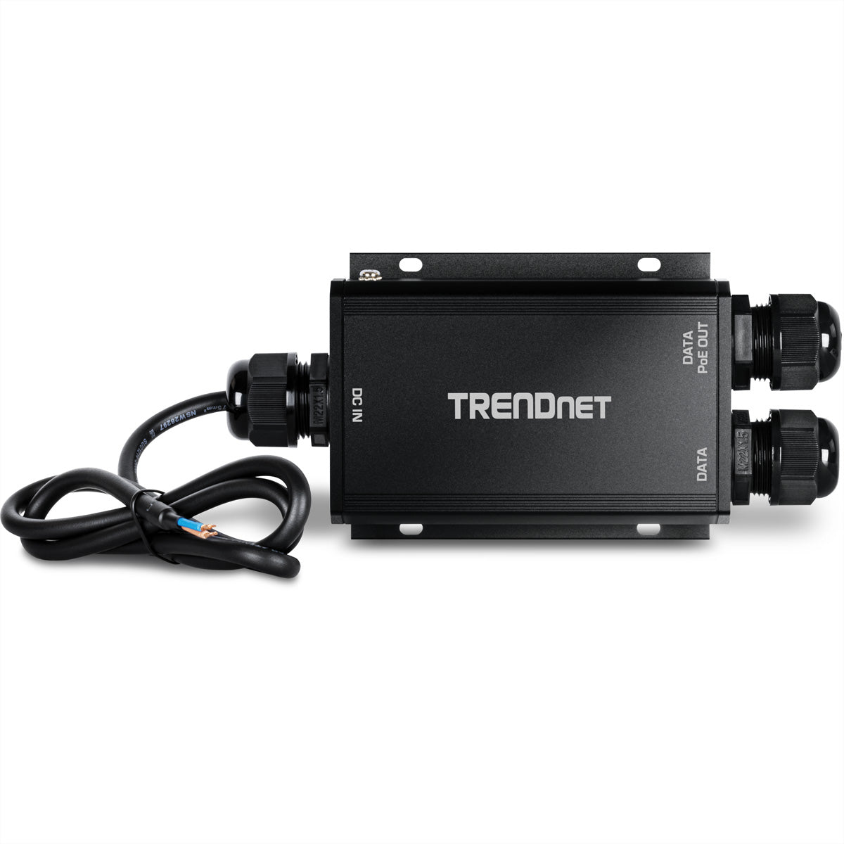 TRENDnet TI-O119GI PoE-Injektor – 95 W PoE++ (IEEE 802.3bt), 2× Gigabit (1× PoE), IP67, Wandmontage