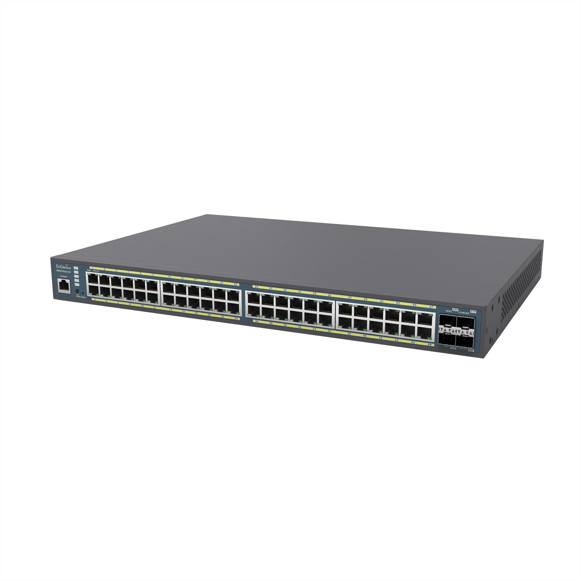EnGenius EWS7952P-FIT – Managed L2/L3 Switch – 48× 1G, 4× SFP, PoE+, PoE-Budget 410 W, 19"