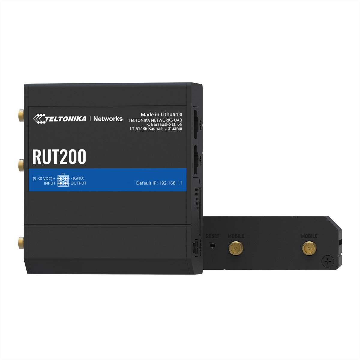 Teltonika RUT200 WLAN-Router – Wi-Fi 4 (802.11n), 2× LAN, 4G LTE (Kat 4)