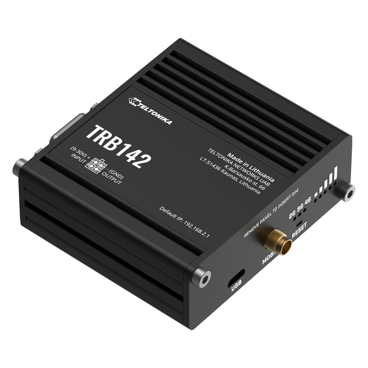 Teltonika TRB142 – VPN-Router – LTE (Kat 1), RS232, SMA, 9–30 V