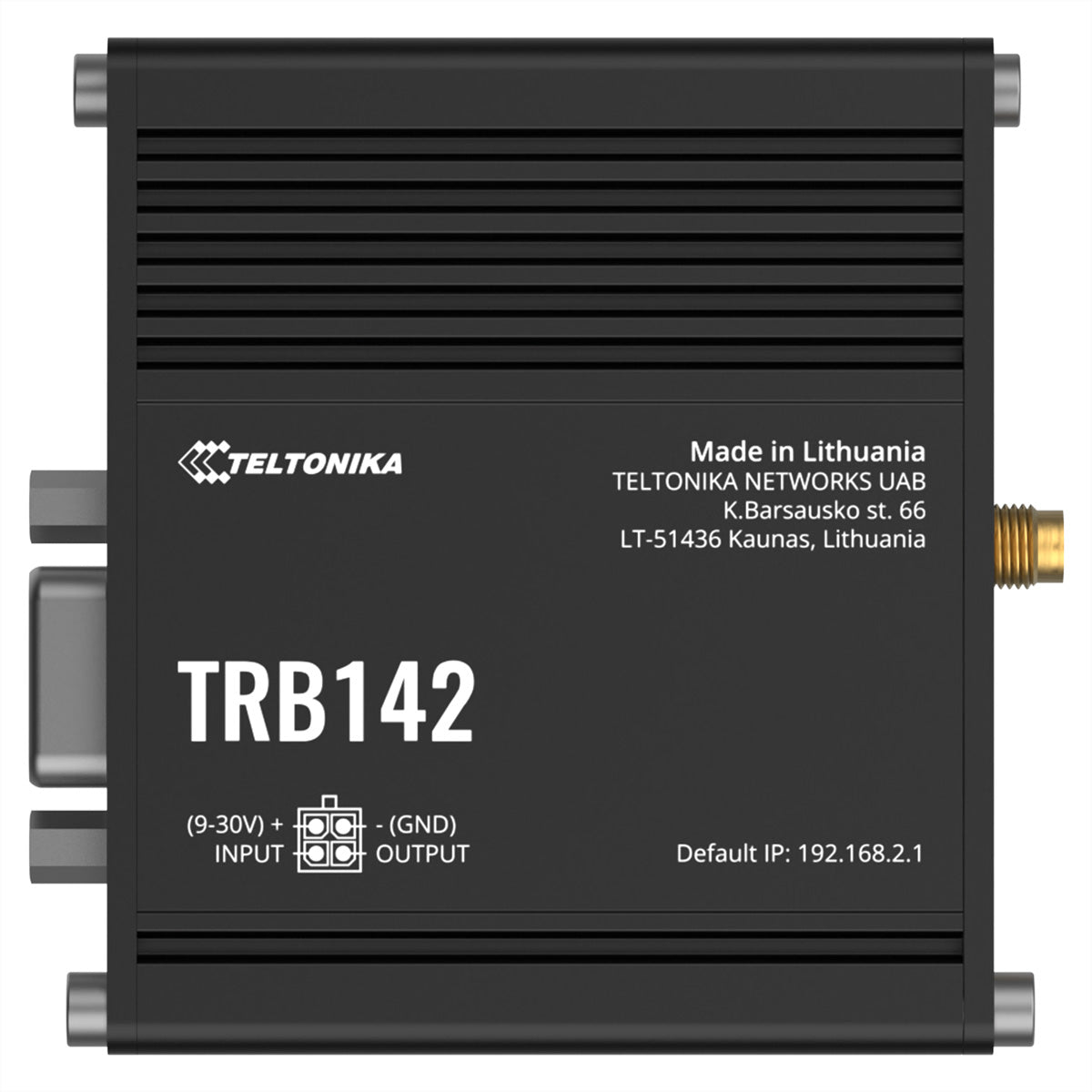 Teltonika TRB142 – VPN-Router – LTE (Kat 1), RS232, SMA, 9–30 V