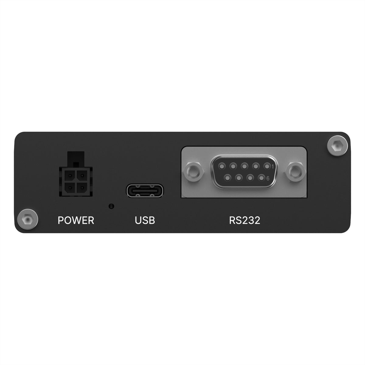 Teltonika TRM282 – LTE Router, USB, RS-232, 2× Mobilfunkantennen (SMA), Schwarz