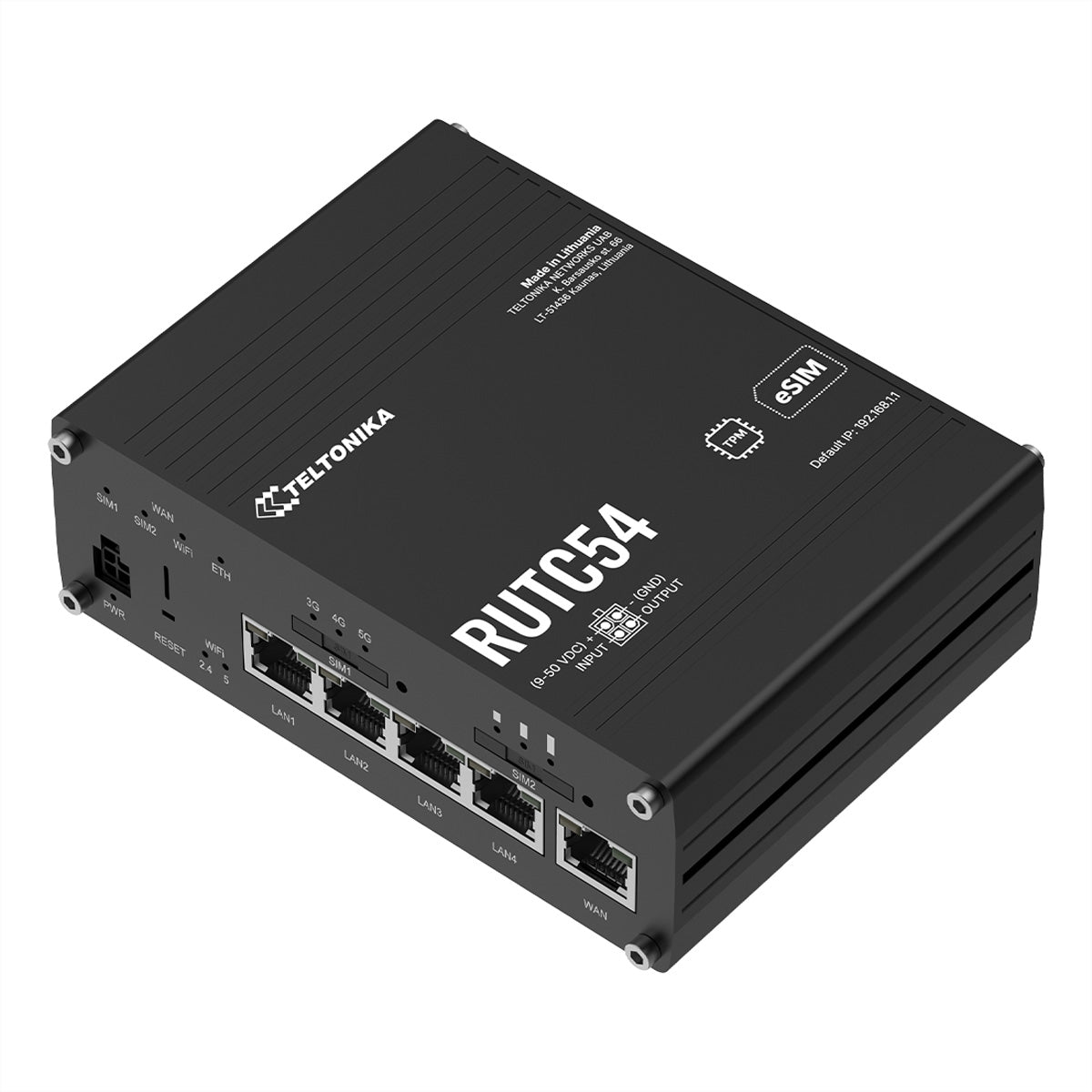 Teltonika RUTC54 – WLAN-Router – Wi-Fi 6 Dual-Band (2,4/5 GHz), 3,0 Gbit/s