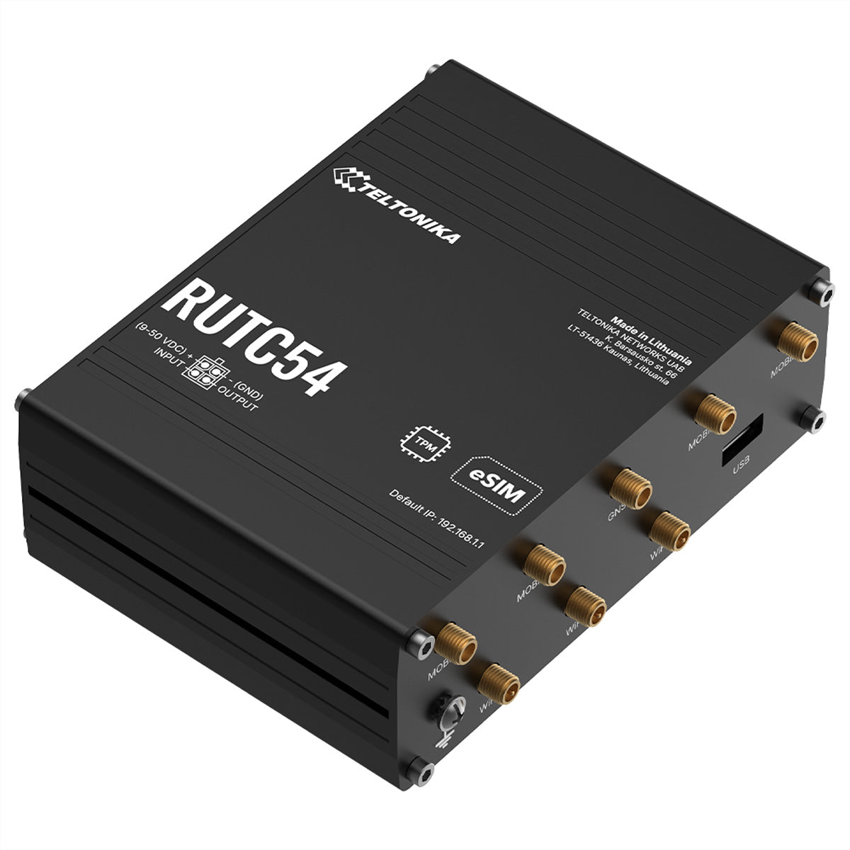 Teltonika RUTC54 – WLAN-Router – Wi-Fi 6 Dual-Band (2,4/5 GHz), 3,0 Gbit/s