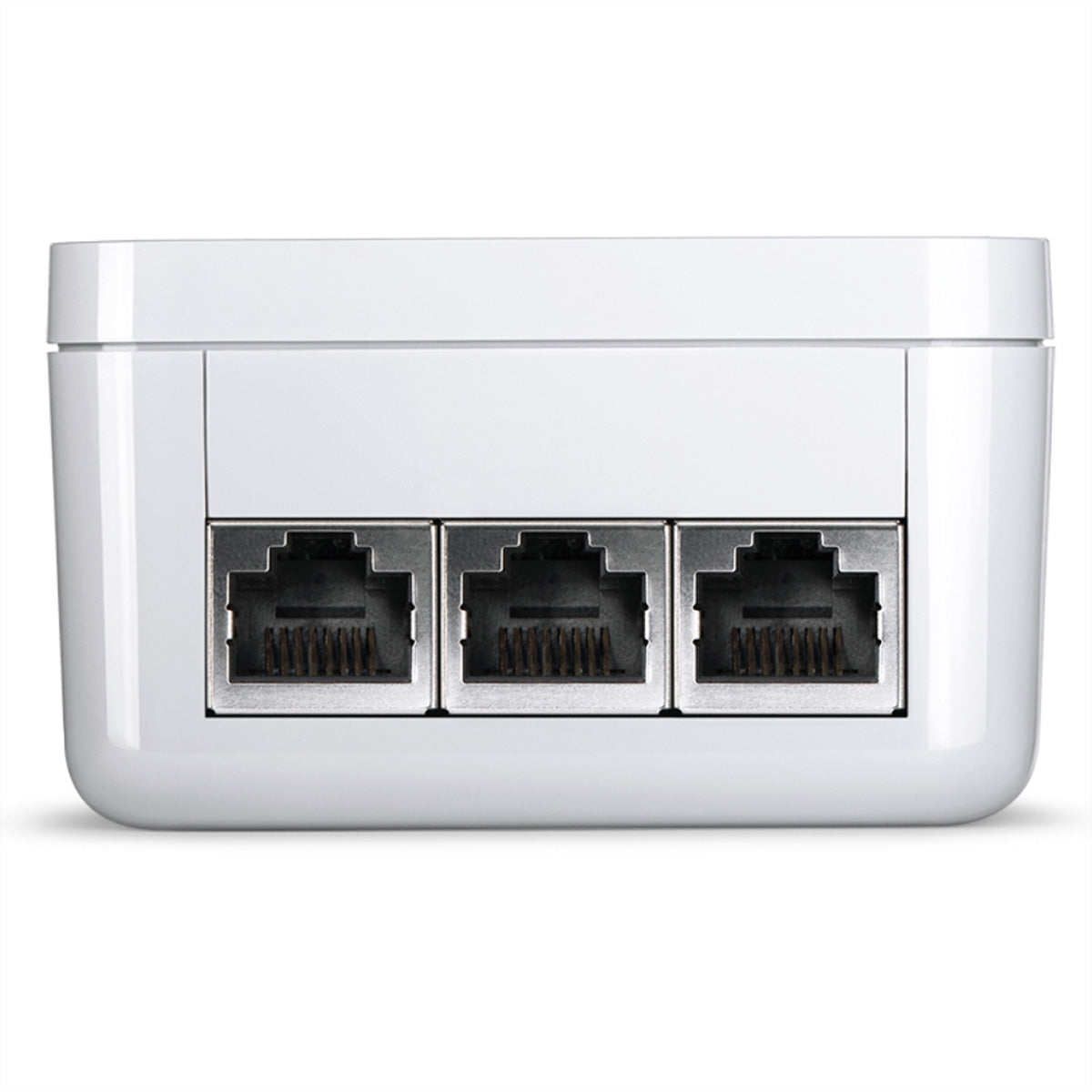 Devolo Magic 2 LAN triple – Powerline-Adapter (G.hn) 2,4 Gbit/s, 3× 1G RJ-45, mit Steckdose, weiss