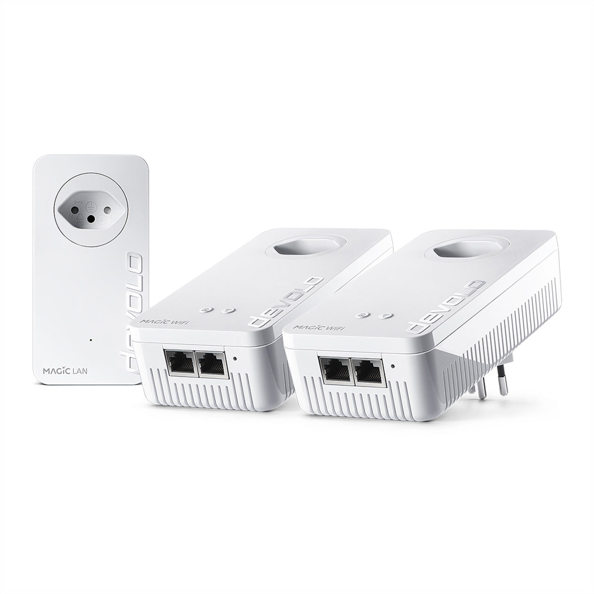 Devolo Powerline Magic 2 WiFi next Mesh-Set (3er) – Wi-Fi 5, Dual-Band, bis 2,4 Gbit/s