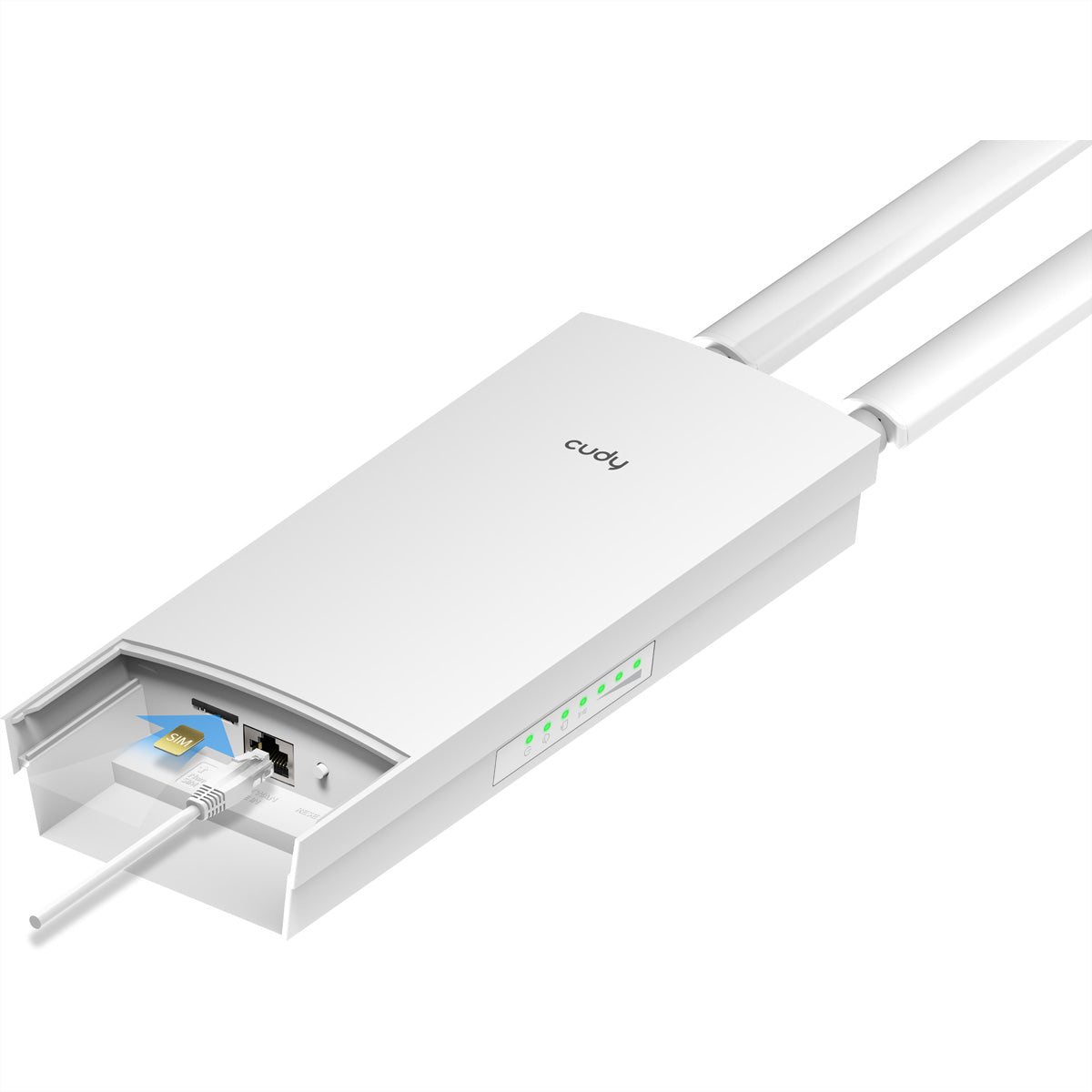Cudy LT400 WLAN-Router – 4G LTE (Kat.4), Wi-Fi 4 (300 Mbit/s), 1× LAN (10/100 Mbit/s)