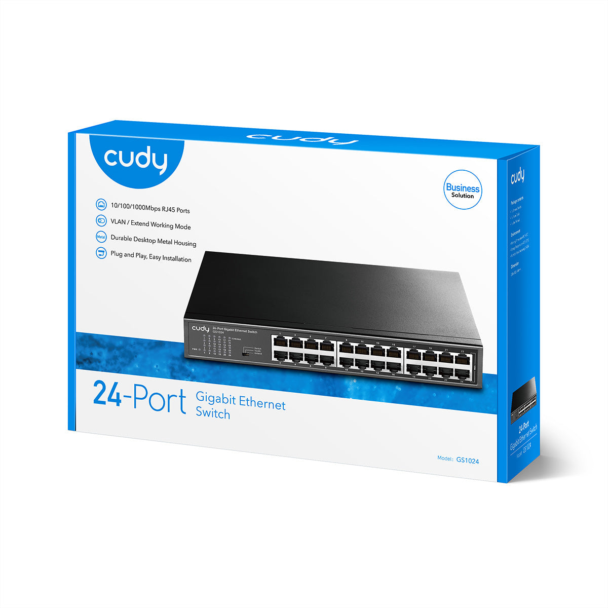 Cudy GS1024 – Switch – 24×GbE, 19" Rack