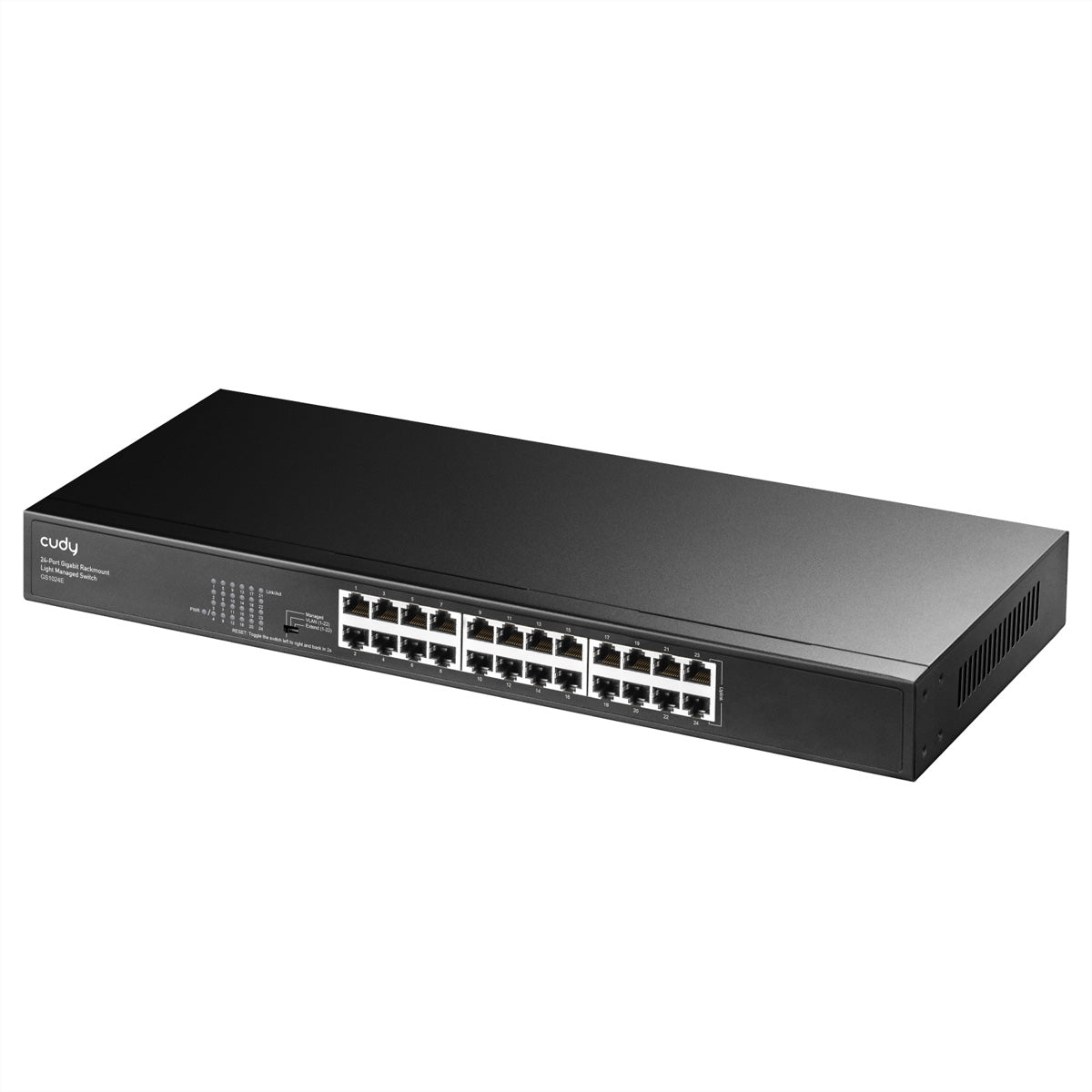 Cudy GS1024E – Managed Switch – 24×GbE, 19" Rack
