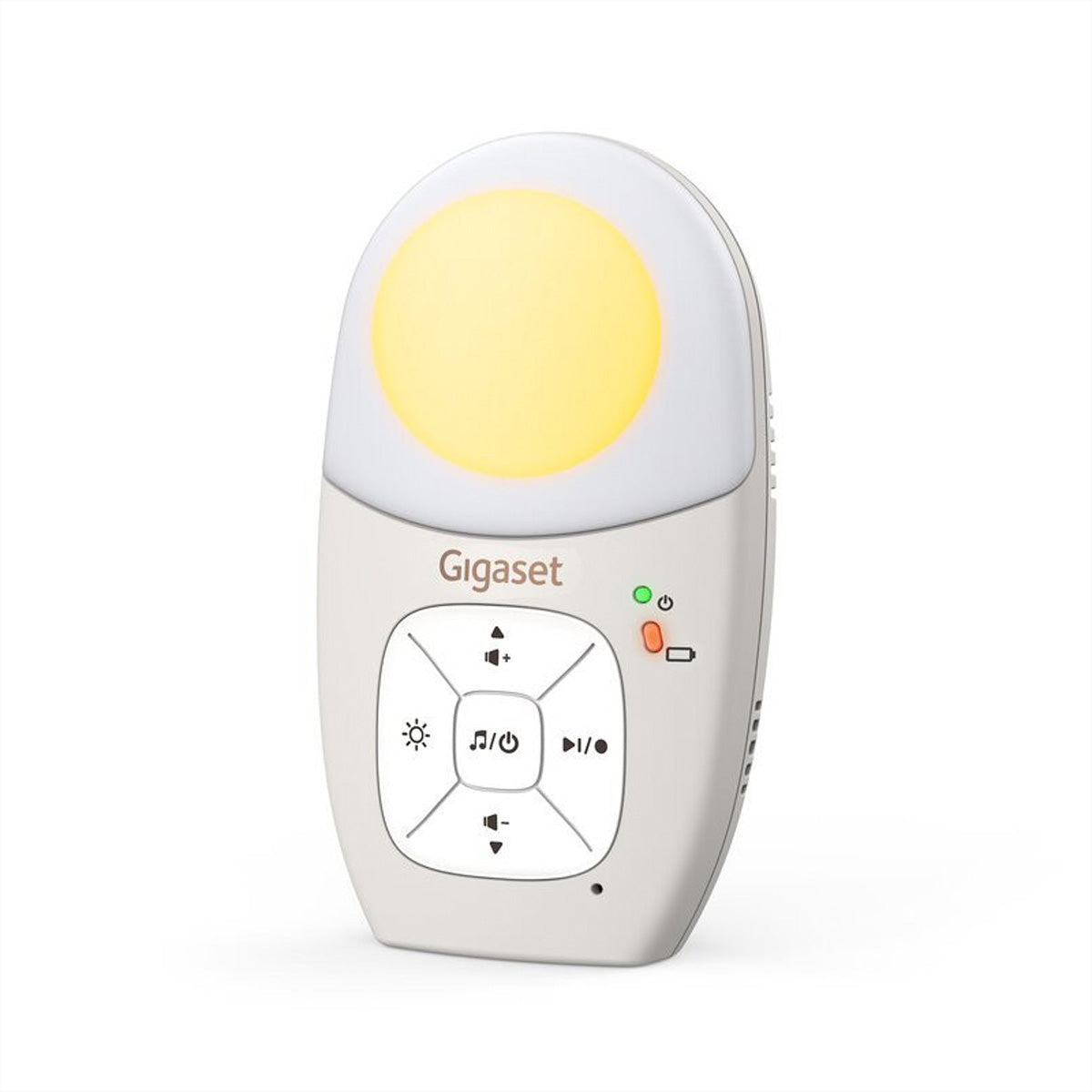 Gigaset Baby 100 Audio – DECT Audio-Babyphone, Reichweite bis 300 m, Batteriebetrieb, 4× NiMH, Grau