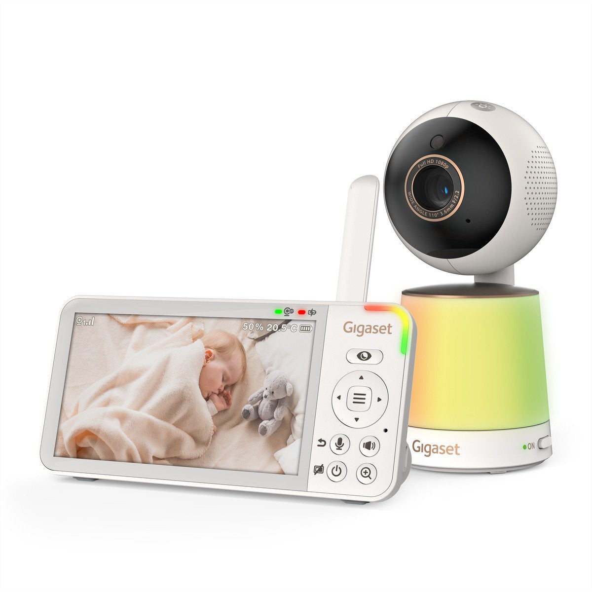 Gigaset Baby 500 Video – Video-Babyphone – Akkubetrieb – Kabellos (FHSS)