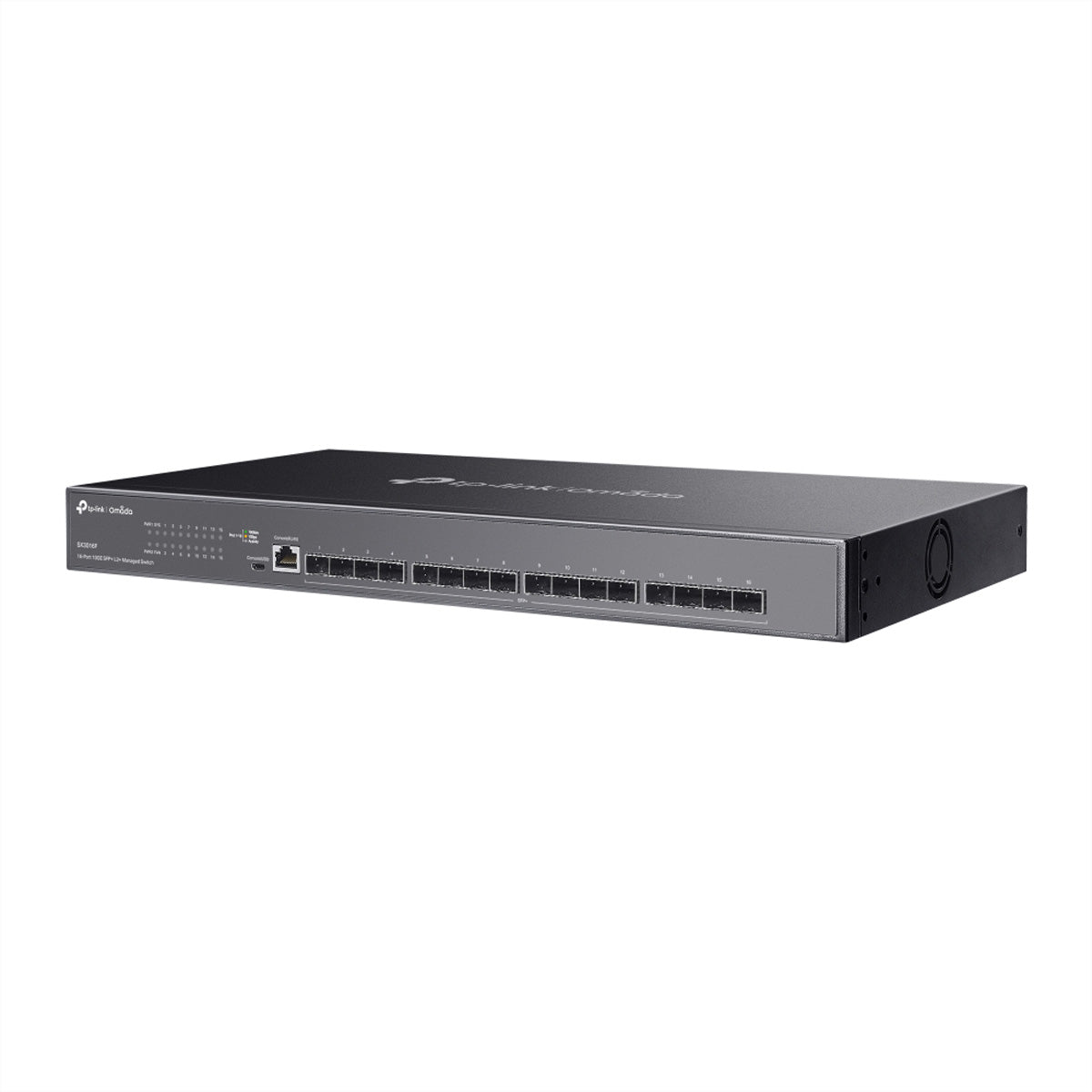 TP-Link SX3016F – Managed Switch – 16×SFP+, L2+/L3, 19" Rack